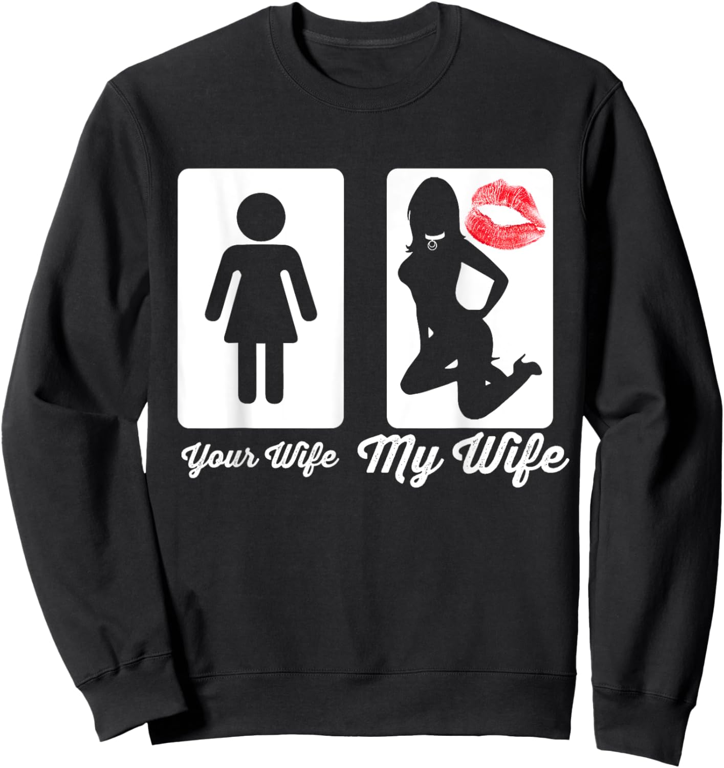 Your Wife My Wife Submissive Bdsm T Shirt Munch Sweatshirt - Sweatshirt | Black