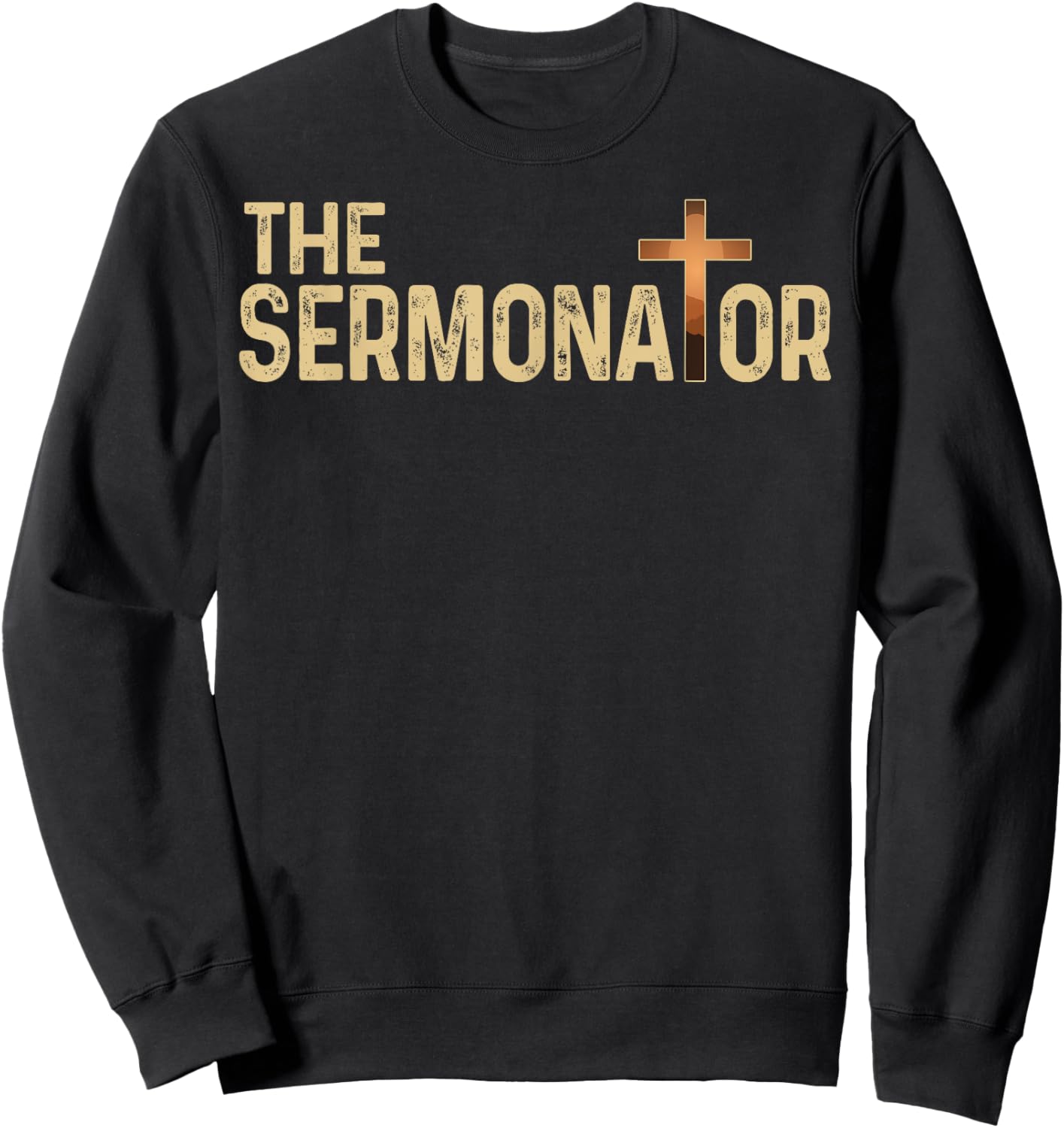 The Sermonator Pastor Christian Parish Clergy Apparel Sweatshirt - Sweatshirt | Black
