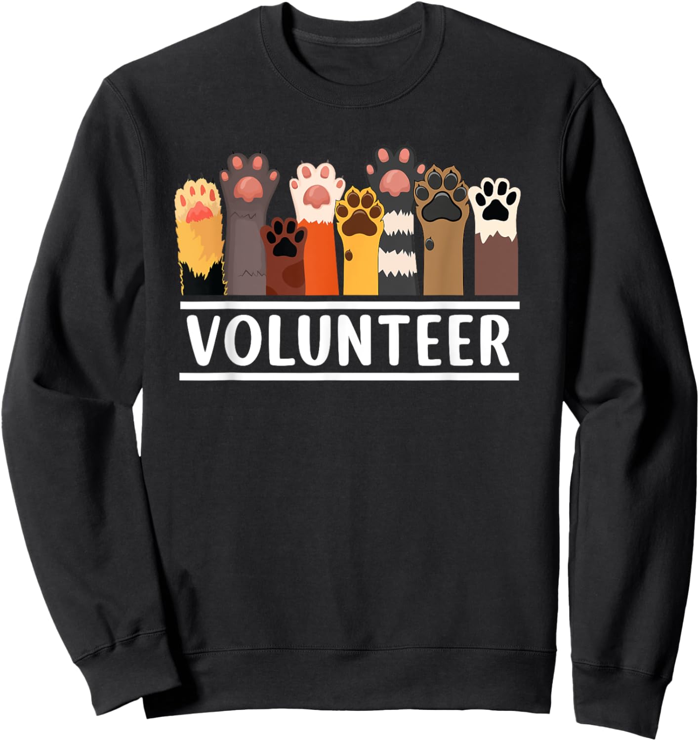 Animal Volunteer For Dog Cat Rescue Supporter Women Sweatshirt - Sweatshirt | Black