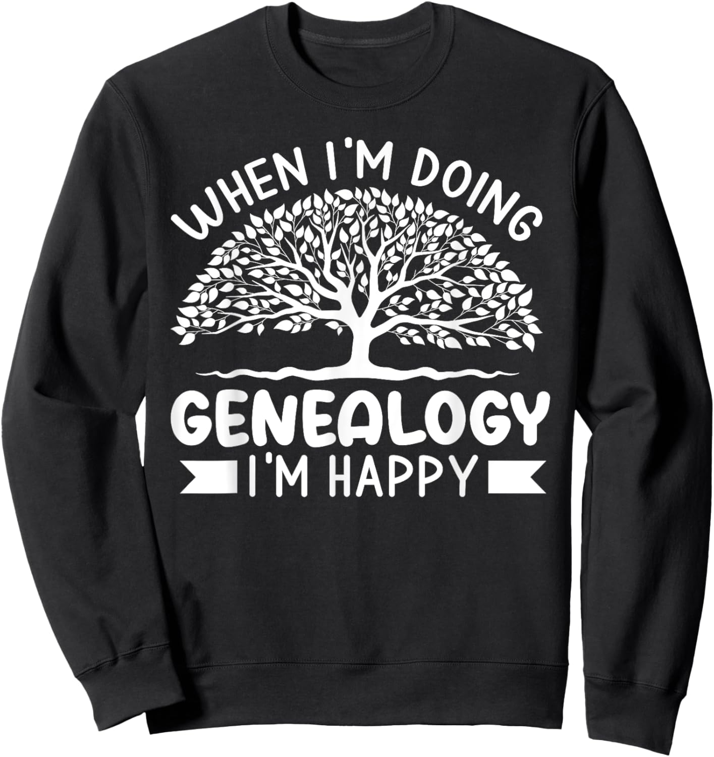 Genealogist Family History Tree Researcher Genealogy Sweatshirt - Sweatshirt | Black