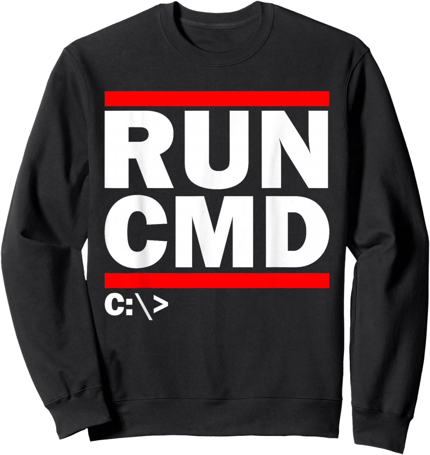 Admins Programmers Run CMD Sweatshirt - Sweatshirt | Black