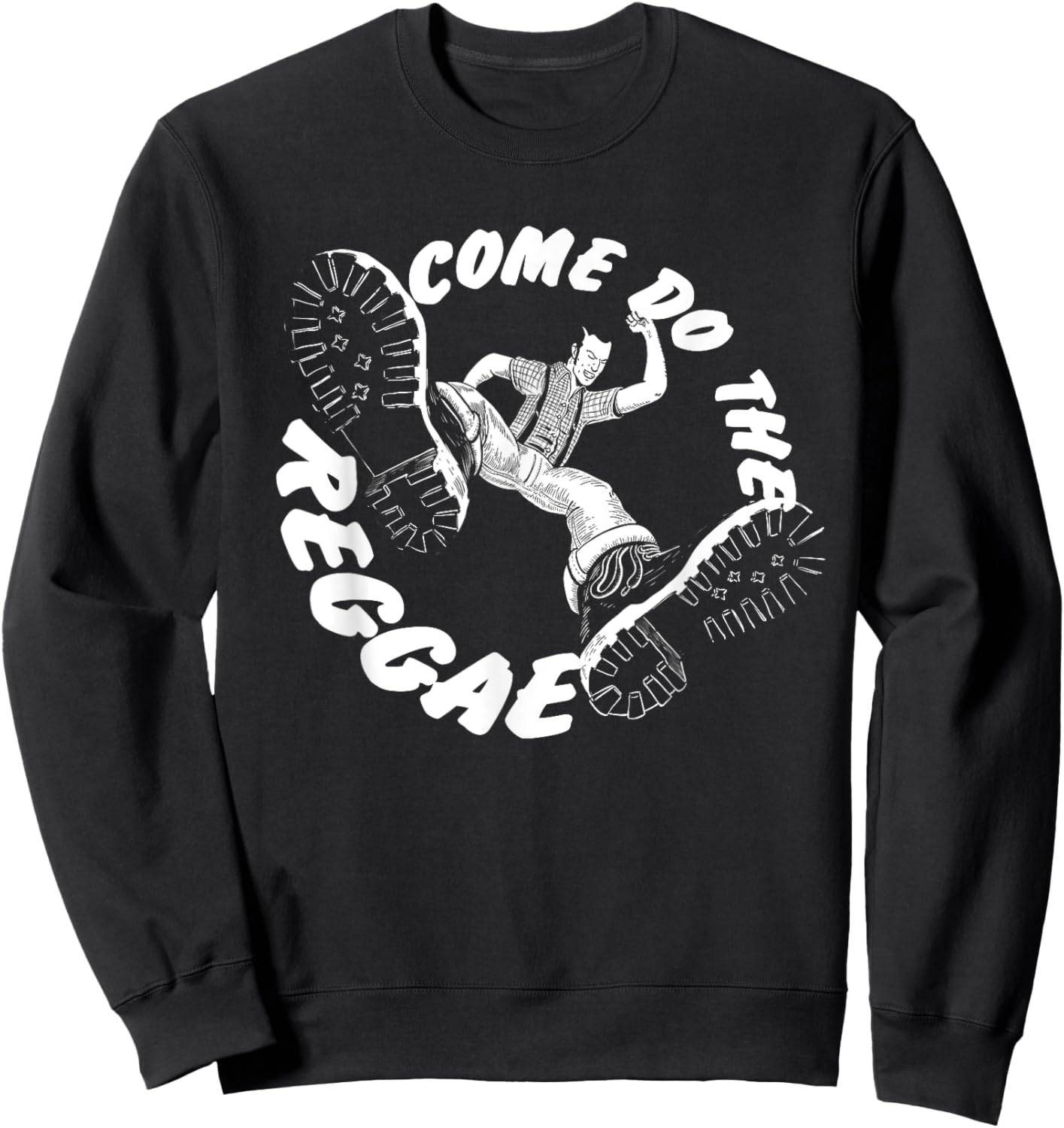 Traditional Skinhead Reggae Shirt - Ska Boss Reggae Sweatshirt - Sweatshirt | Black