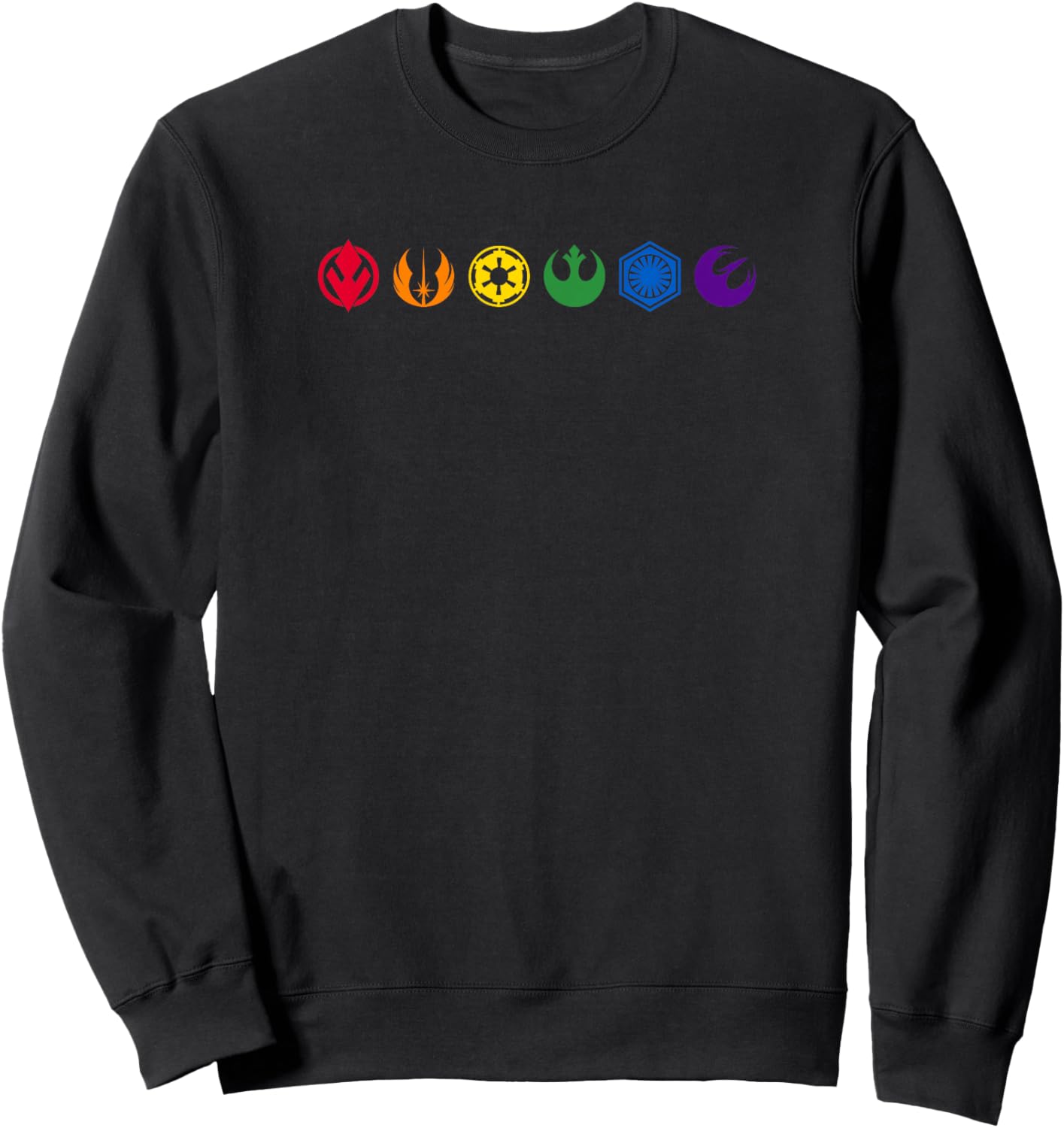 Star Wars Rainbow Icons Sweatshirt - Sweatshirt | Black