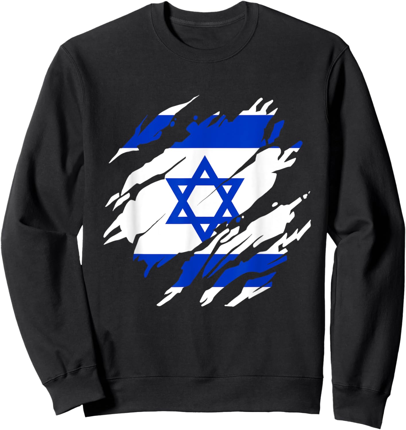 Israeli Flag Israel Sweatshirt - Sweatshirt | Black