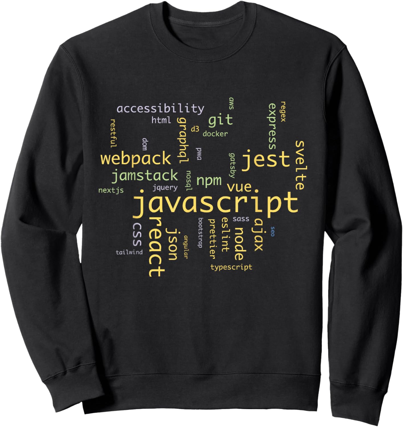 Javascript Software Developer Frontend Engineer Sweatshirt - Sweatshirt | Black