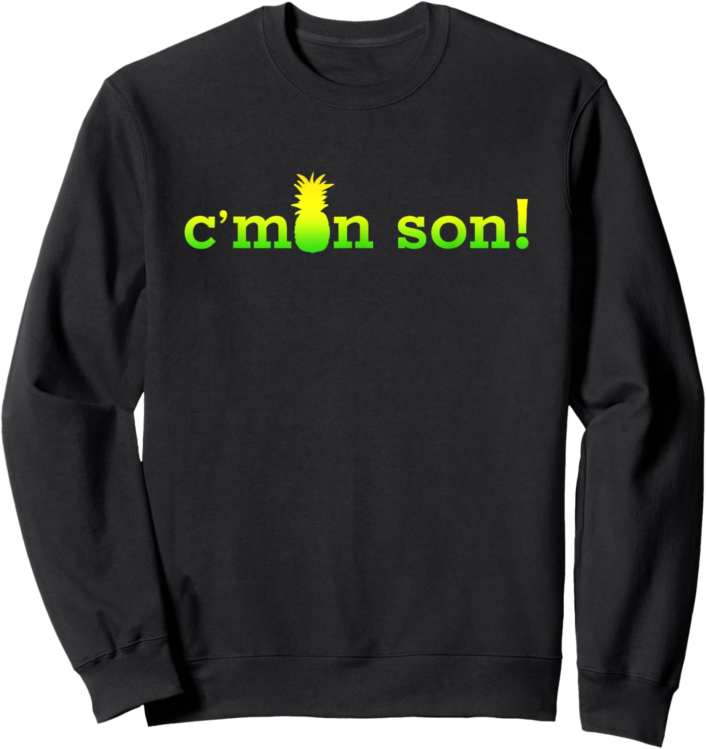 C'mon Son!-Psych Pineapple Harajuku Lover Fanny Sweatshirt - Sweatshirt | Black
