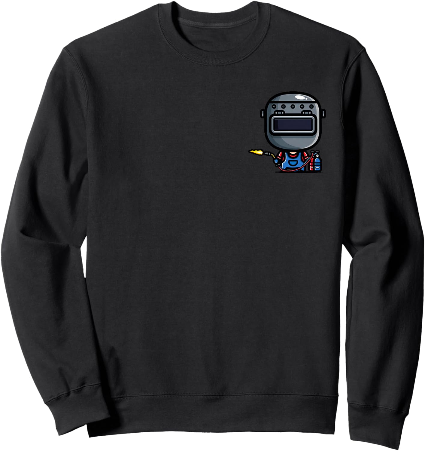 Welding Welder on or in The Heart Small Sweatshirt - Sweatshirt | Black