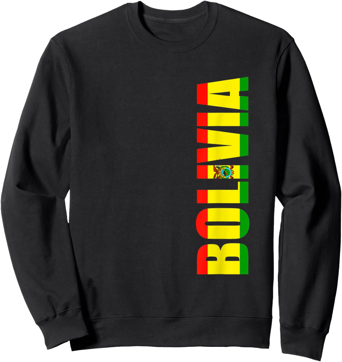 Bolivia Bolivian Flag Sweatshirt - Sweatshirt | Black
