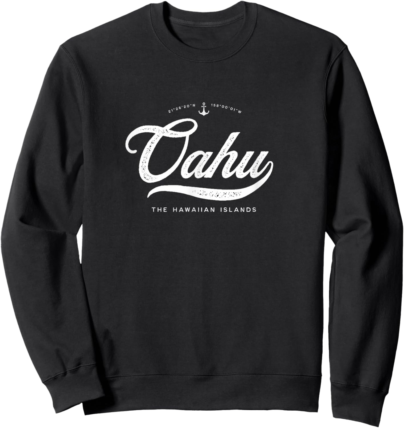 Oahu Hawaii Sweatshirt - Sweatshirt | Black