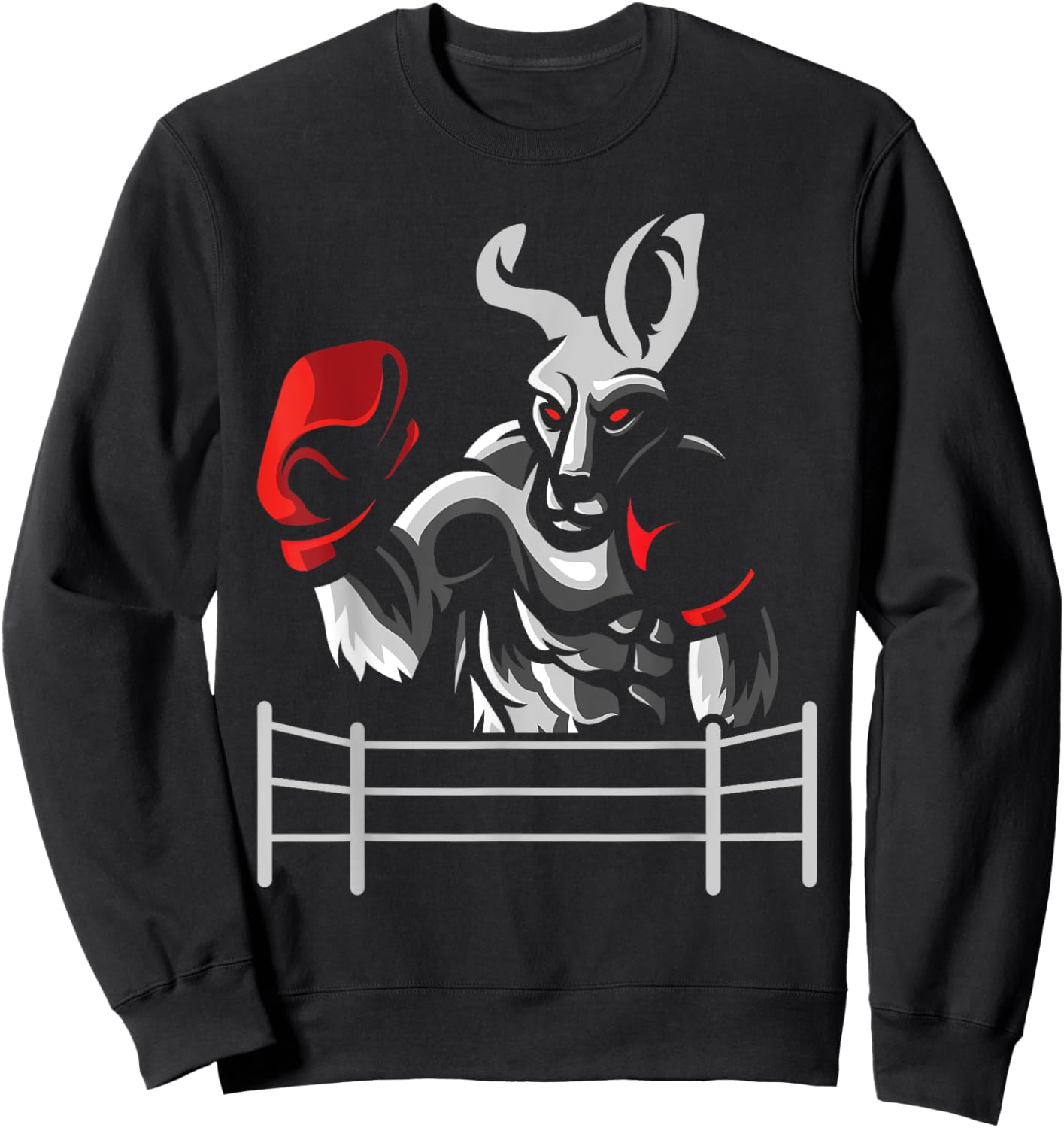 Kangaroo - Boxing Kickboxer Boxer Kickboxing Fan Sweatshirt - Sweatshirt | Black