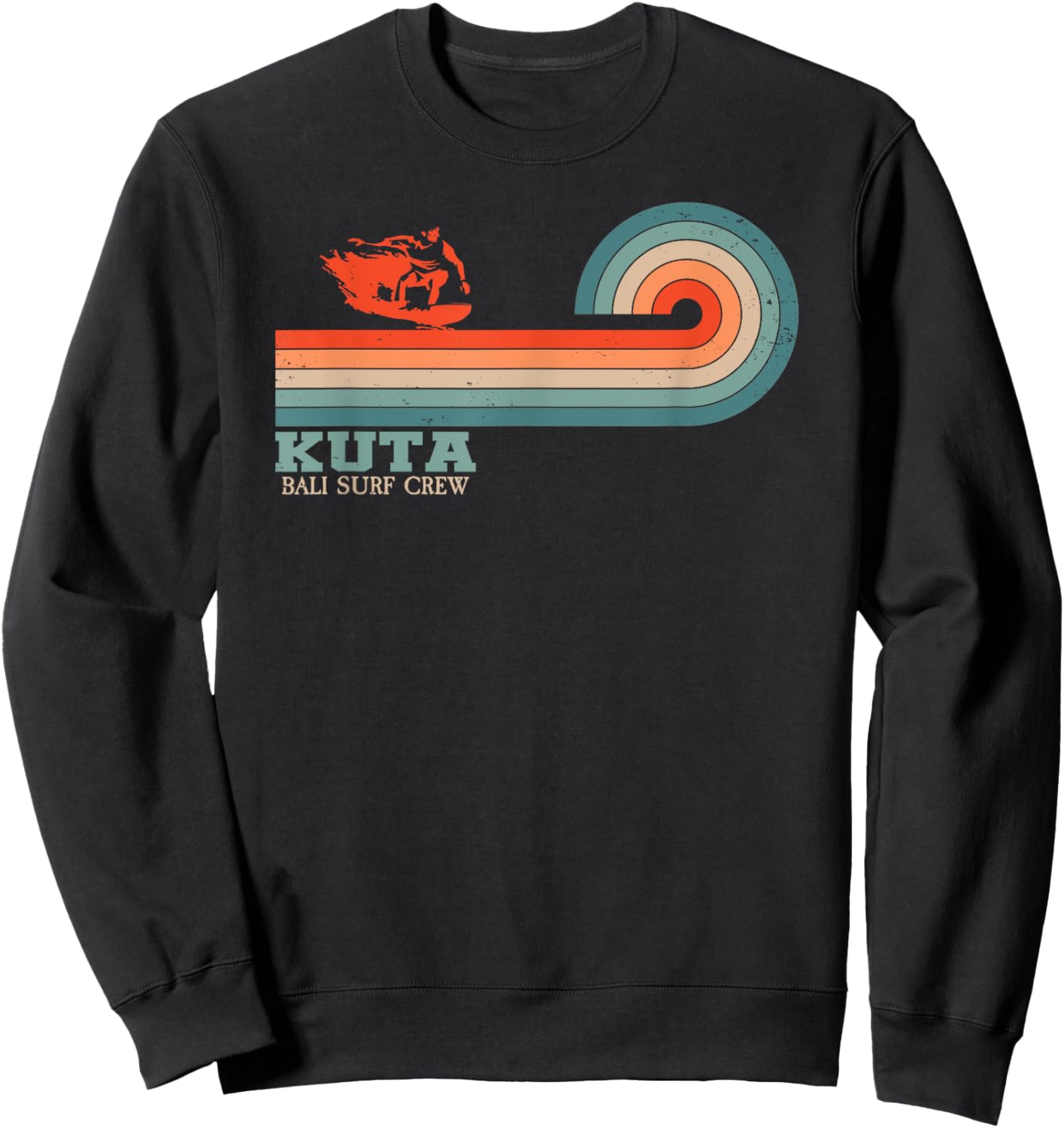 Bali Surfer I Indonesia Surfing I Bali Surf Crew I Kuta Surf Men Women Sweatshirt - Sweatshirt | Black