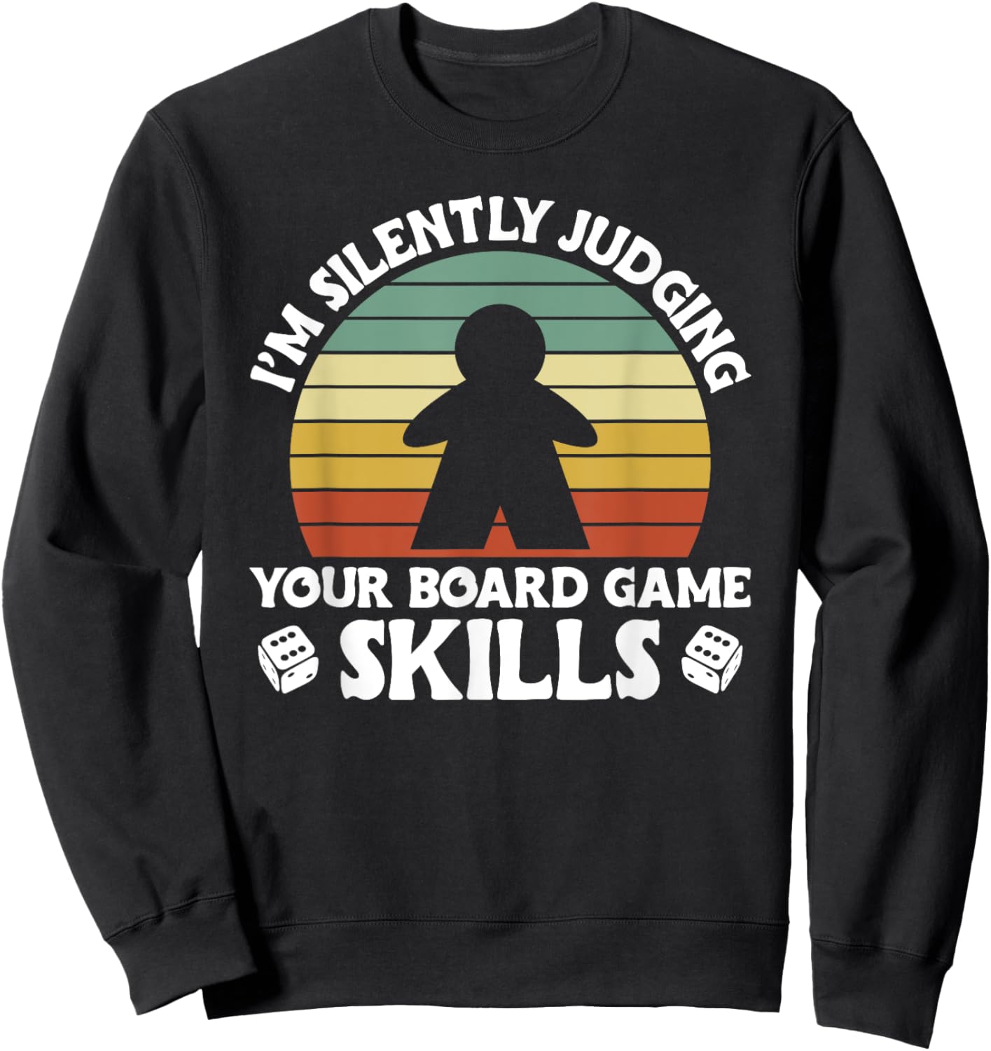 Game Night Adults Funny Board Games Lover Sweatshirt - Sweatshirt | Black