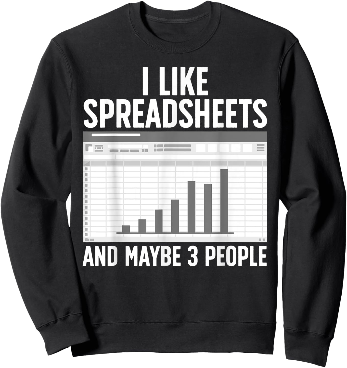 Cool Accountant Women Tax Accounting Spreadsheet CPA Sweatshirt - Sweatshirt | Black