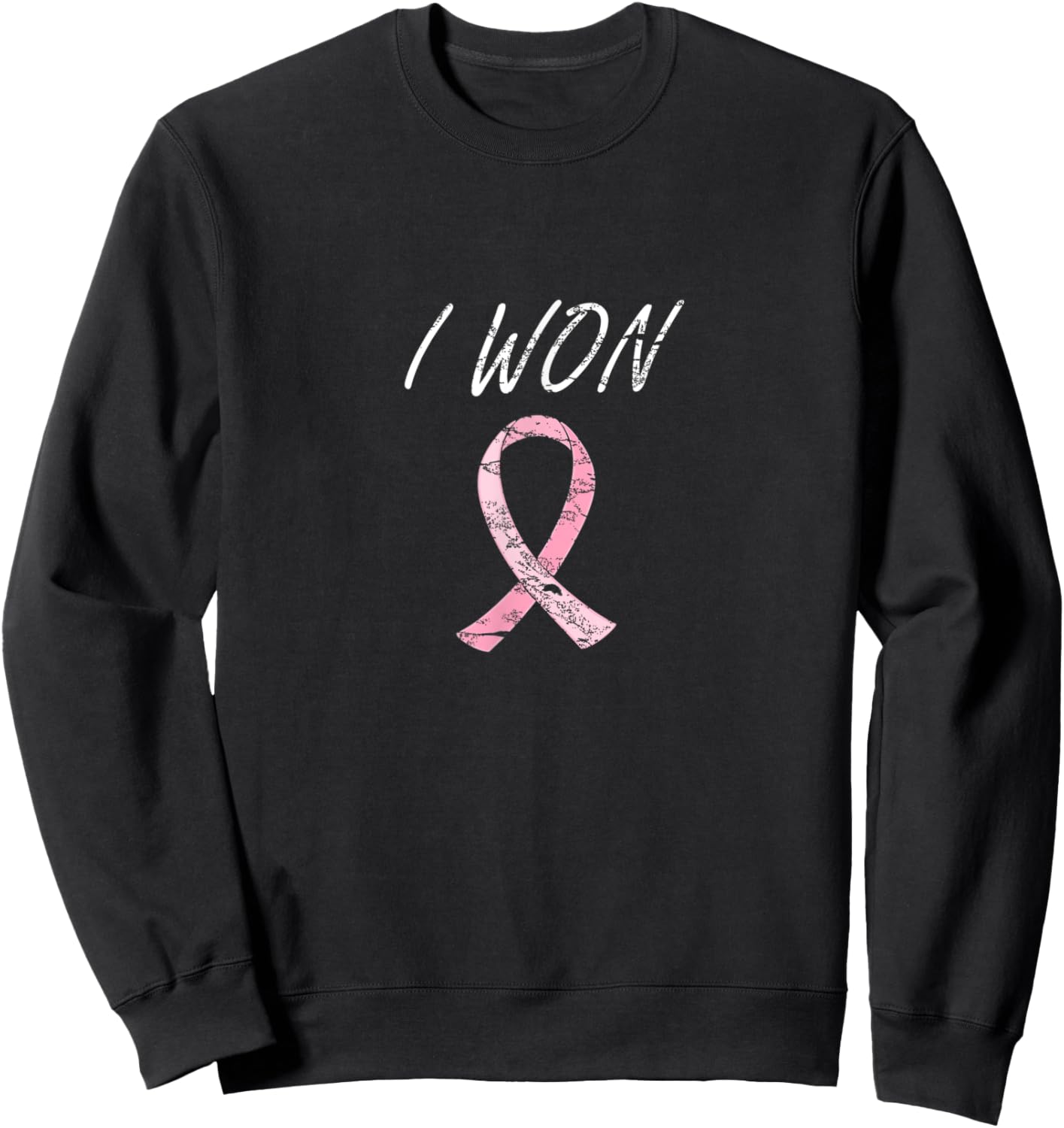 Survivor Breast Cancer Awareness Cancer Winner Sweatshirt - Sweatshirt | Black