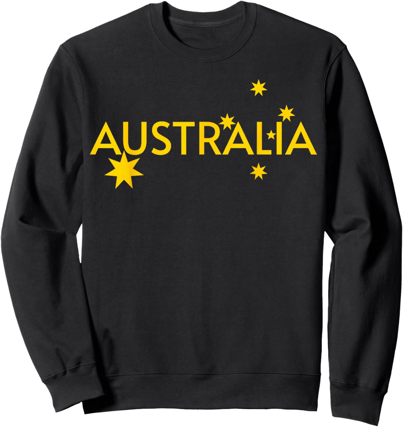 Australia Flag Jersey Sweatshirt - Sweatshirt | Black
