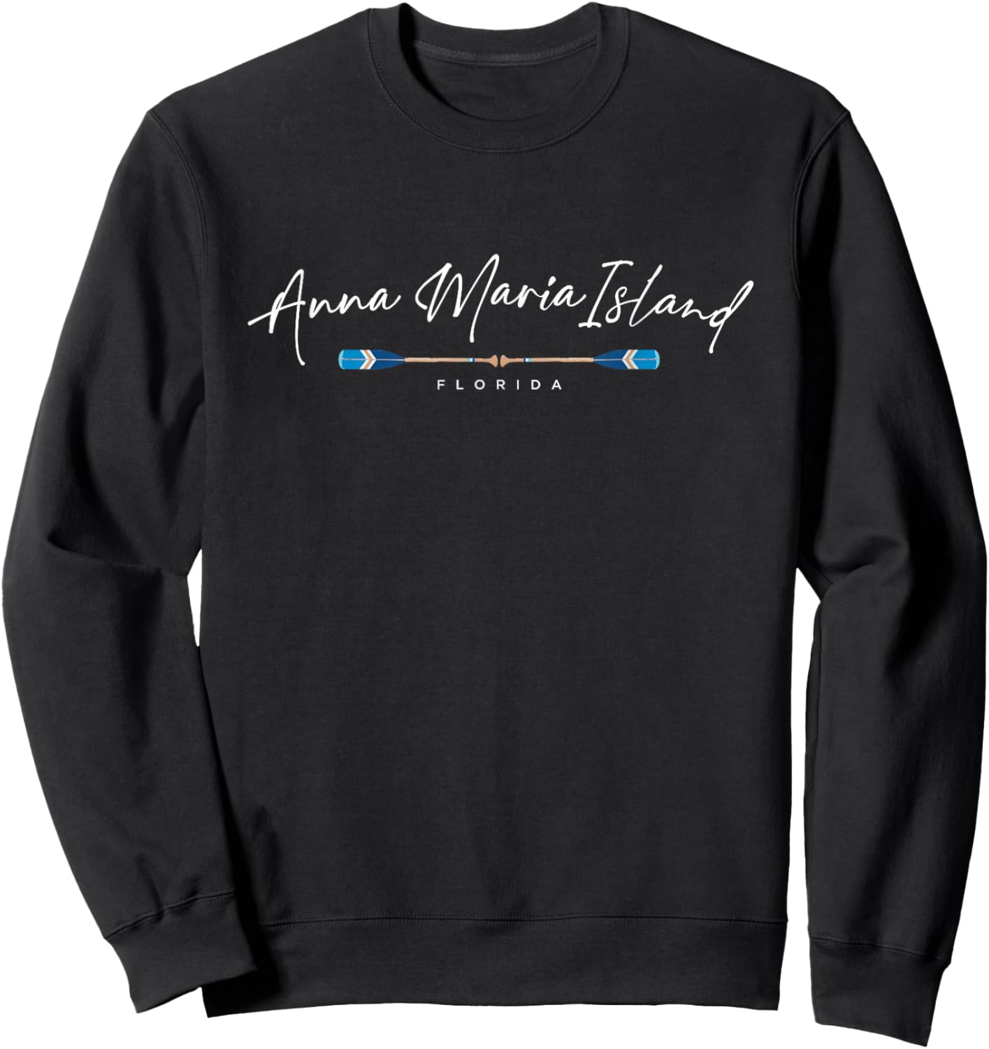 Anna Maria Island Florida Beach Graphic Sweatshirt - Sweatshirt | Black