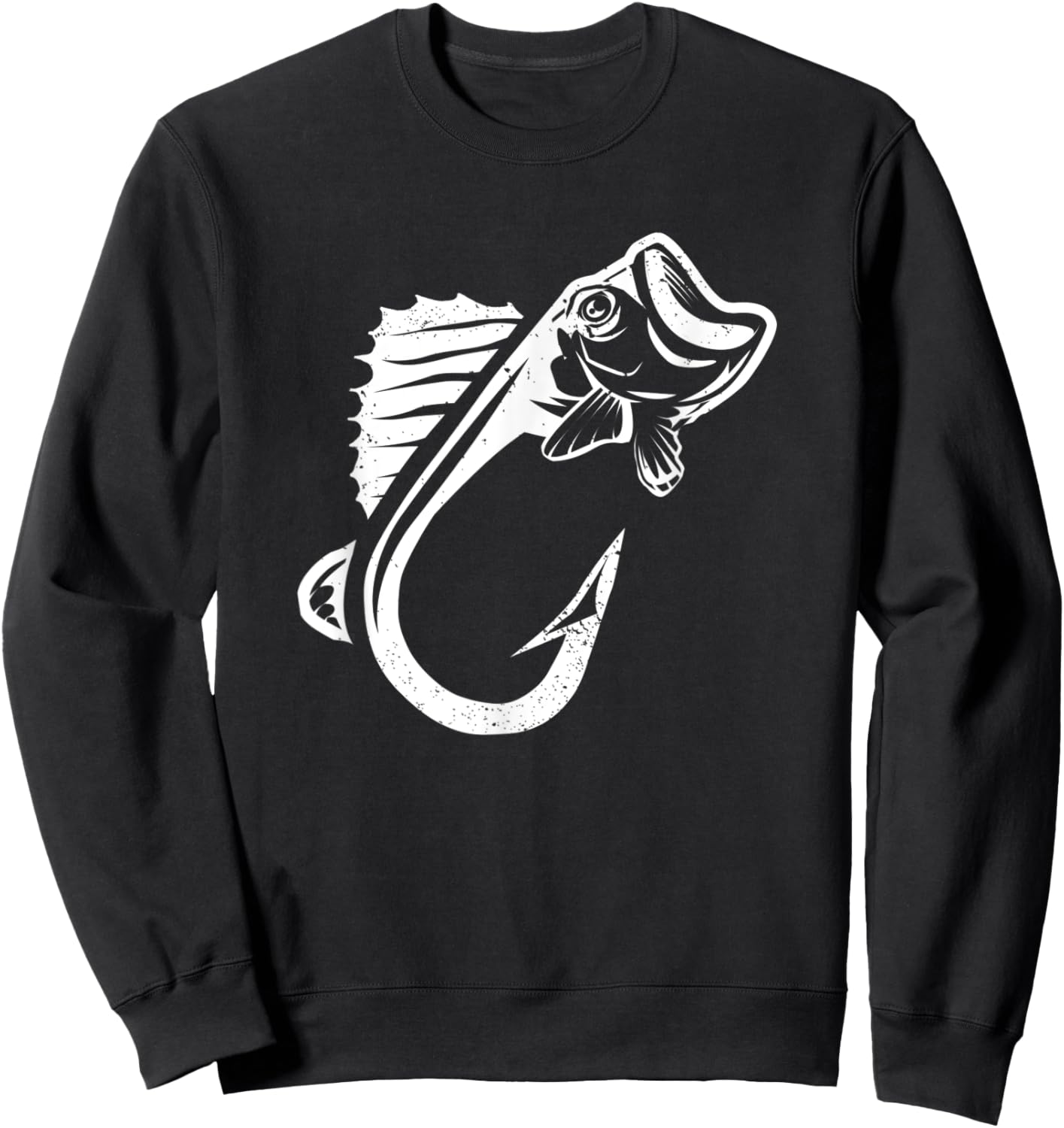 Cool Fishing Hook Fish Walleye Fishing Hooks Fisherman Sweatshirt - Sweatshirt | Black