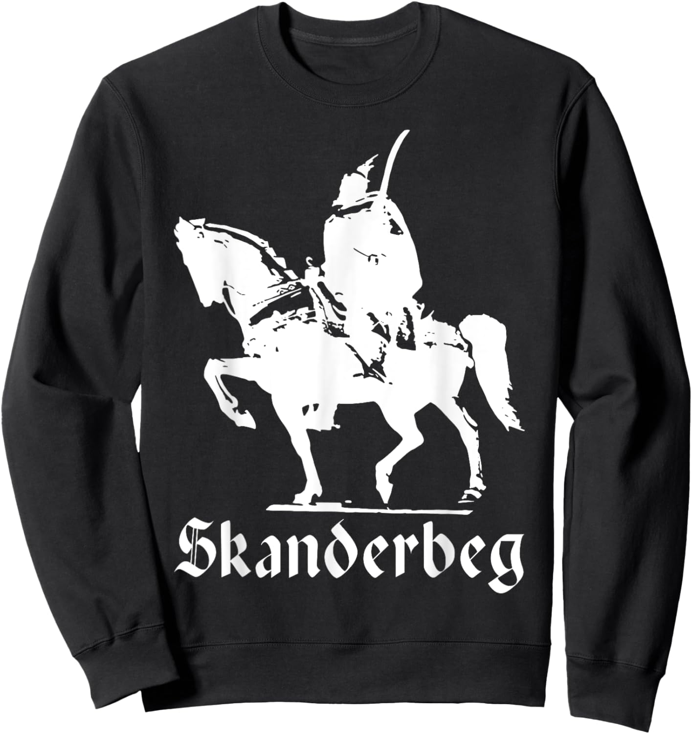 Skanderbeg Republic of Albania Shqipëria Tirana Albanian Sweatshirt - Sweatshirt | Black