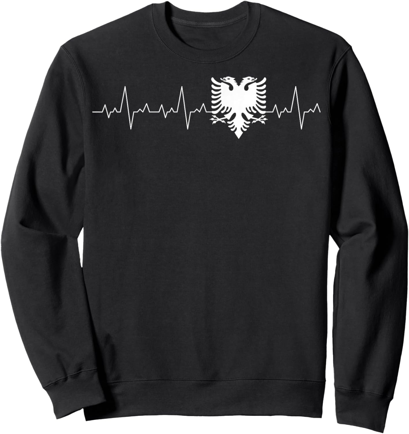 Republic of Albania Albania Shqipëria Tirana Albanian Sweatshirt - Sweatshirt | Black