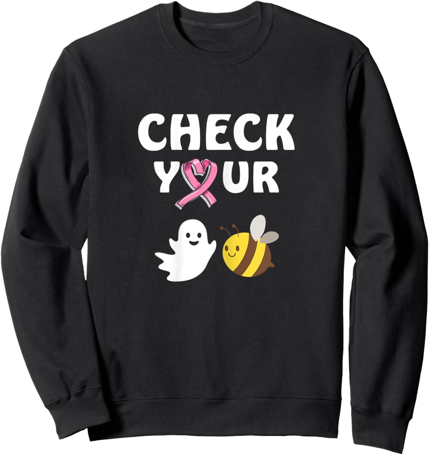 Halloween Check Your Boo Bees Sweatshirt - Sweatshirt | Black