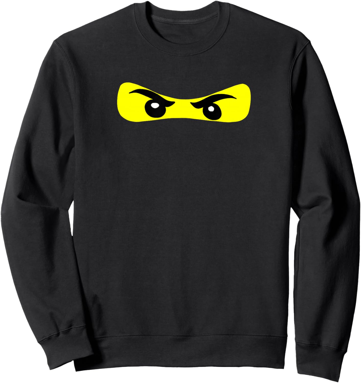 Ninja Eyes Funny Halloween Ninja Costume Small Sweatshirt - Sweatshirt | Black