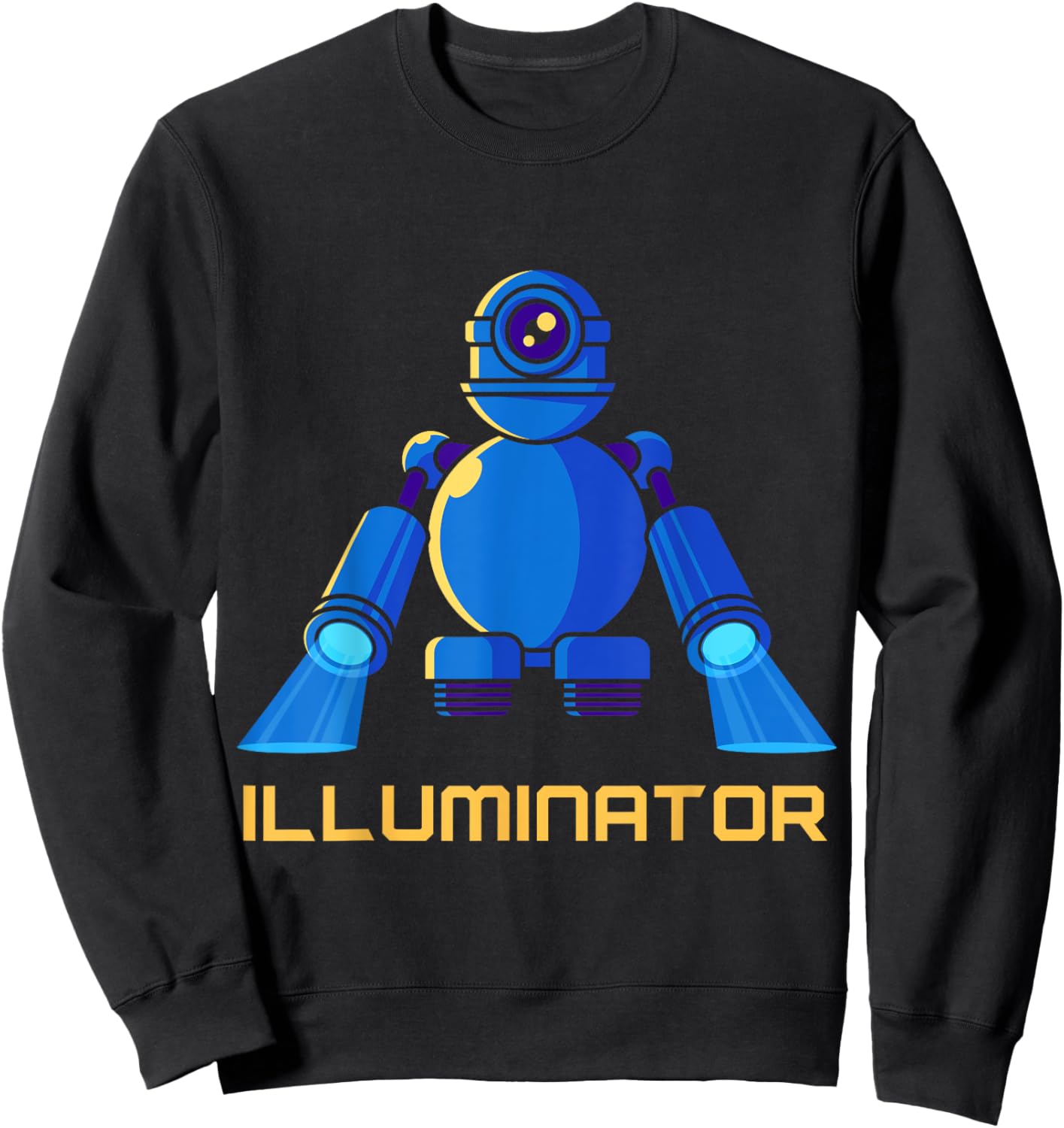 ILLUMINATOR MOVING LIGHT Theatre Lighting Technician Stage Sweatshirt - Sweatshirt | Black