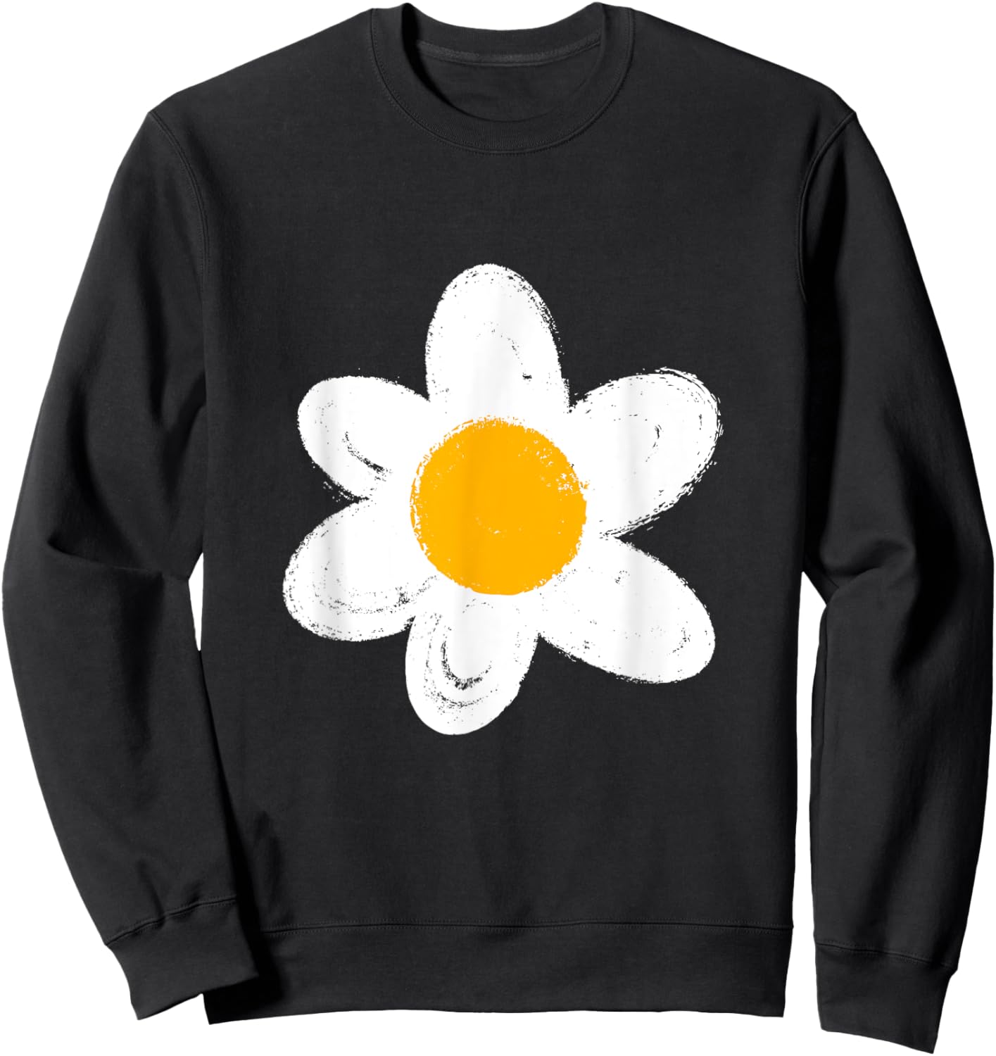Daisy Flower Sweatshirt - Sweatshirt | Black