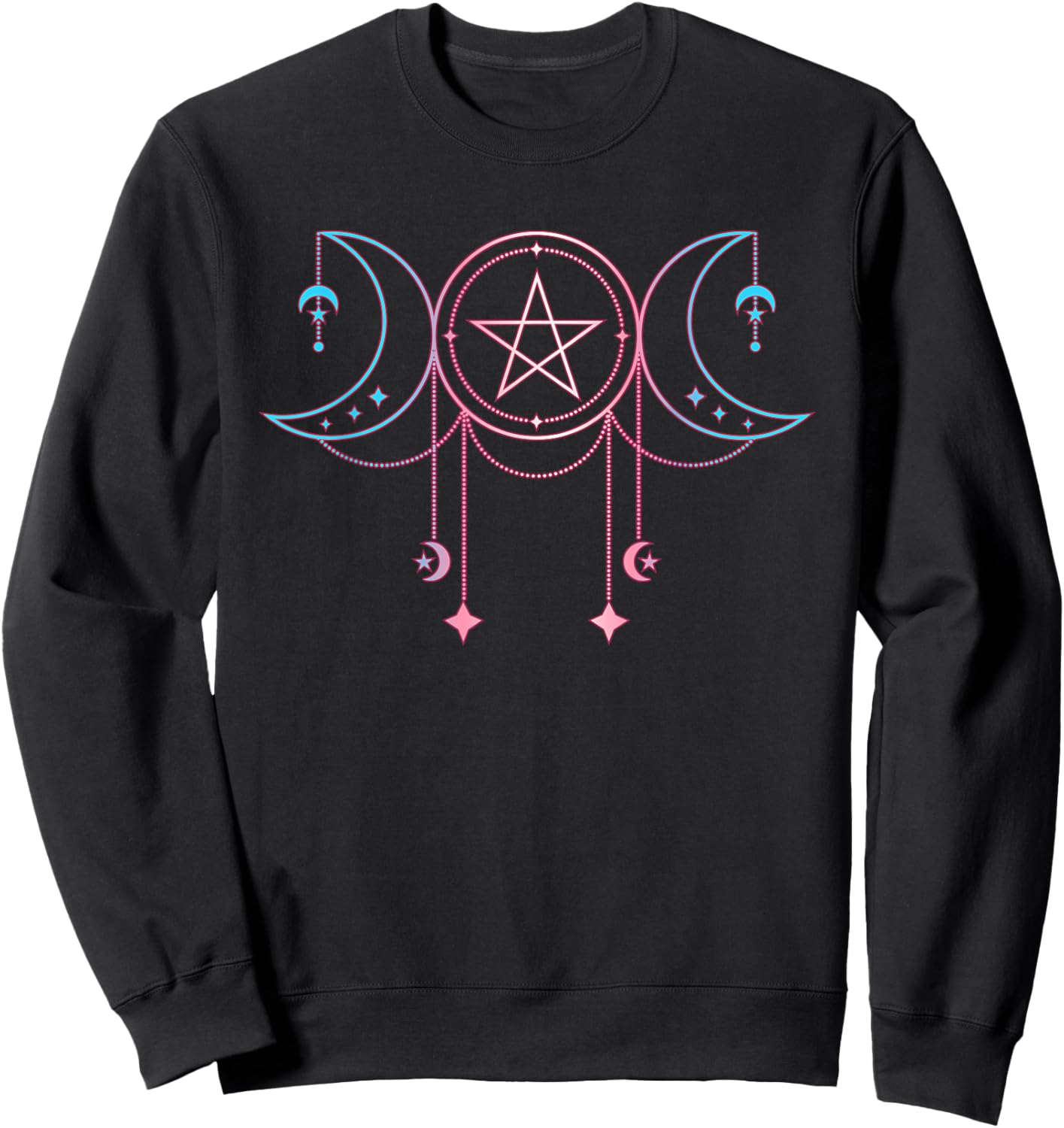 Triple Moon Goddess Transgender Sweatshirt - Sweatshirt | Black