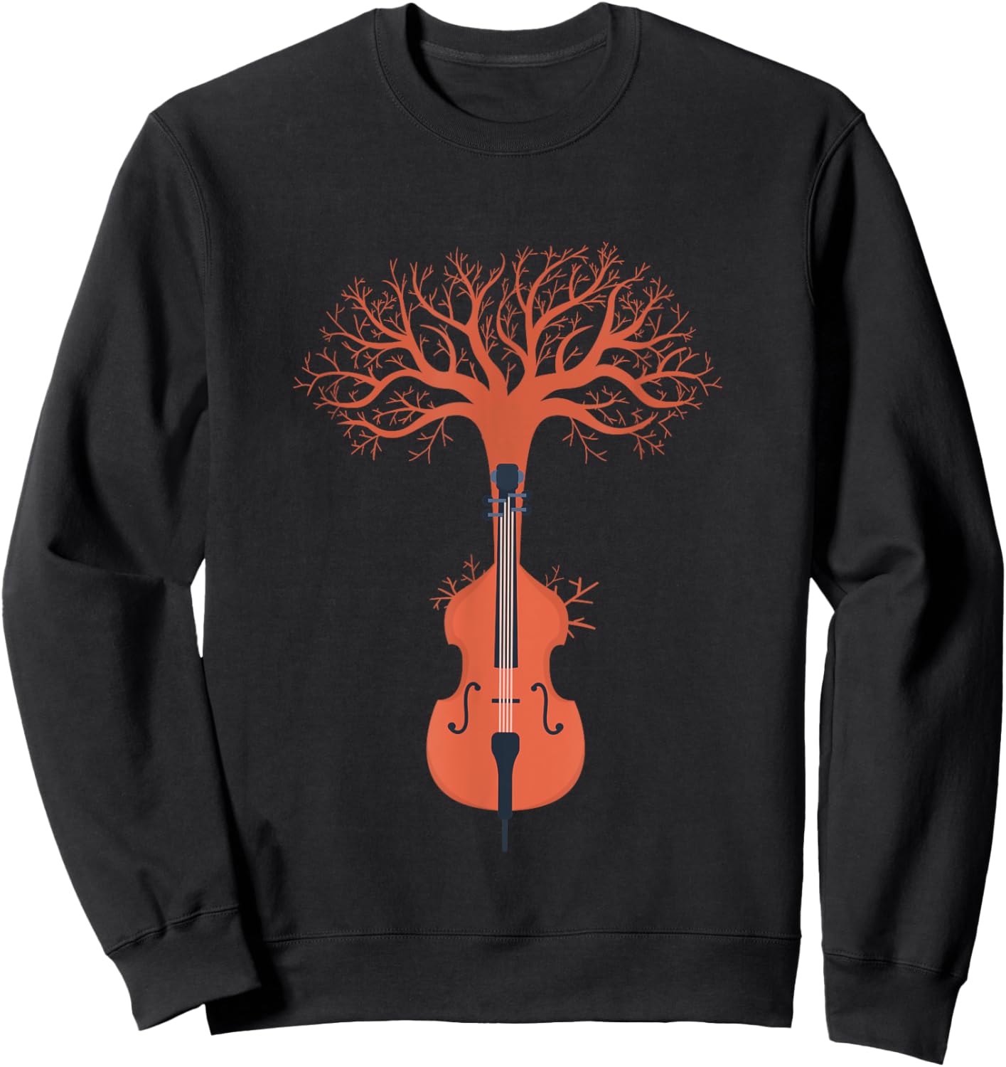 Cello Player Baum Natur Sweatshirt - Sweatshirt | Black
