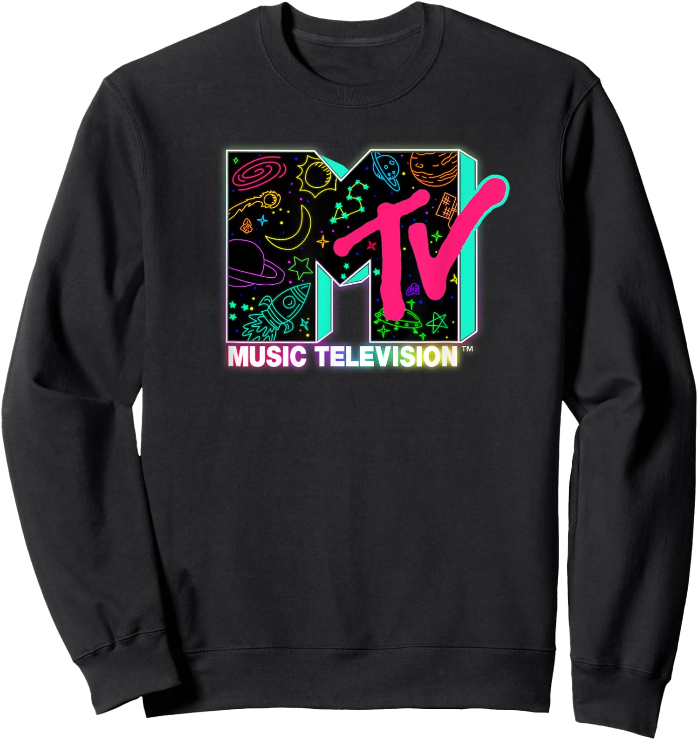 Mademark x MTV - Music Television - Intergalactic Sweatshirt - Sweatshirt | Black