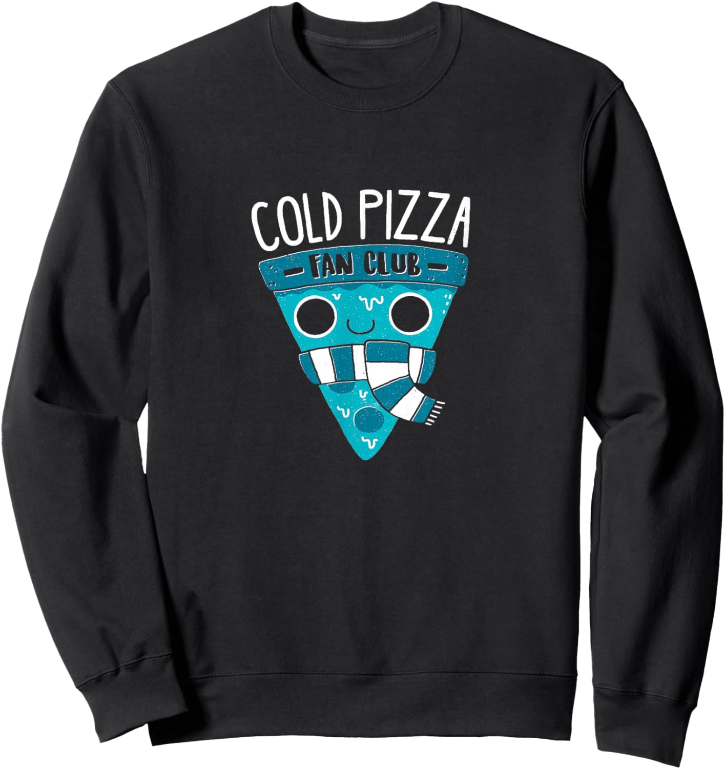 Cold Pizza Fan Club - Official DinoMike Design Sweatshirt - Sweatshirt | Black