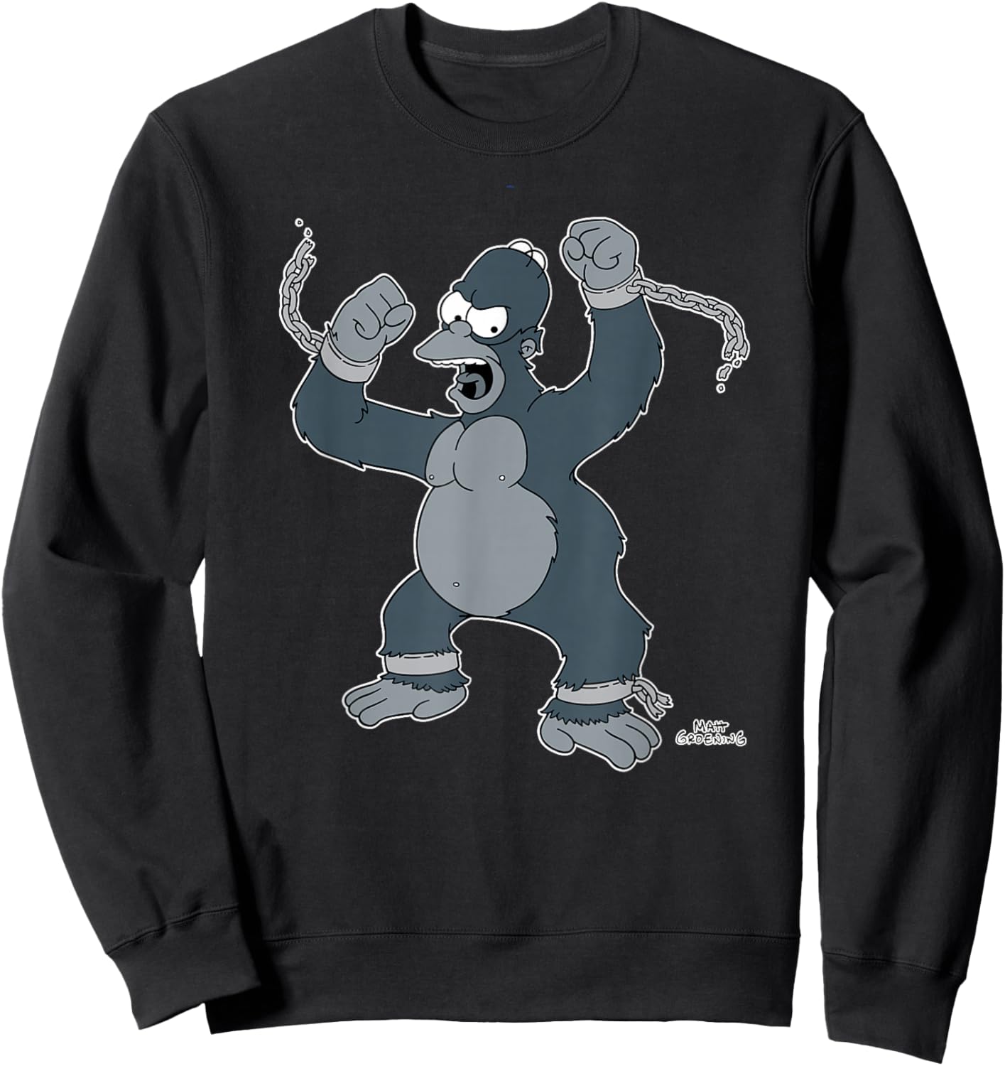 The Simpsons Treehouse of Horror Homer King Kong Sweatshirt - Sweatshirt | Black