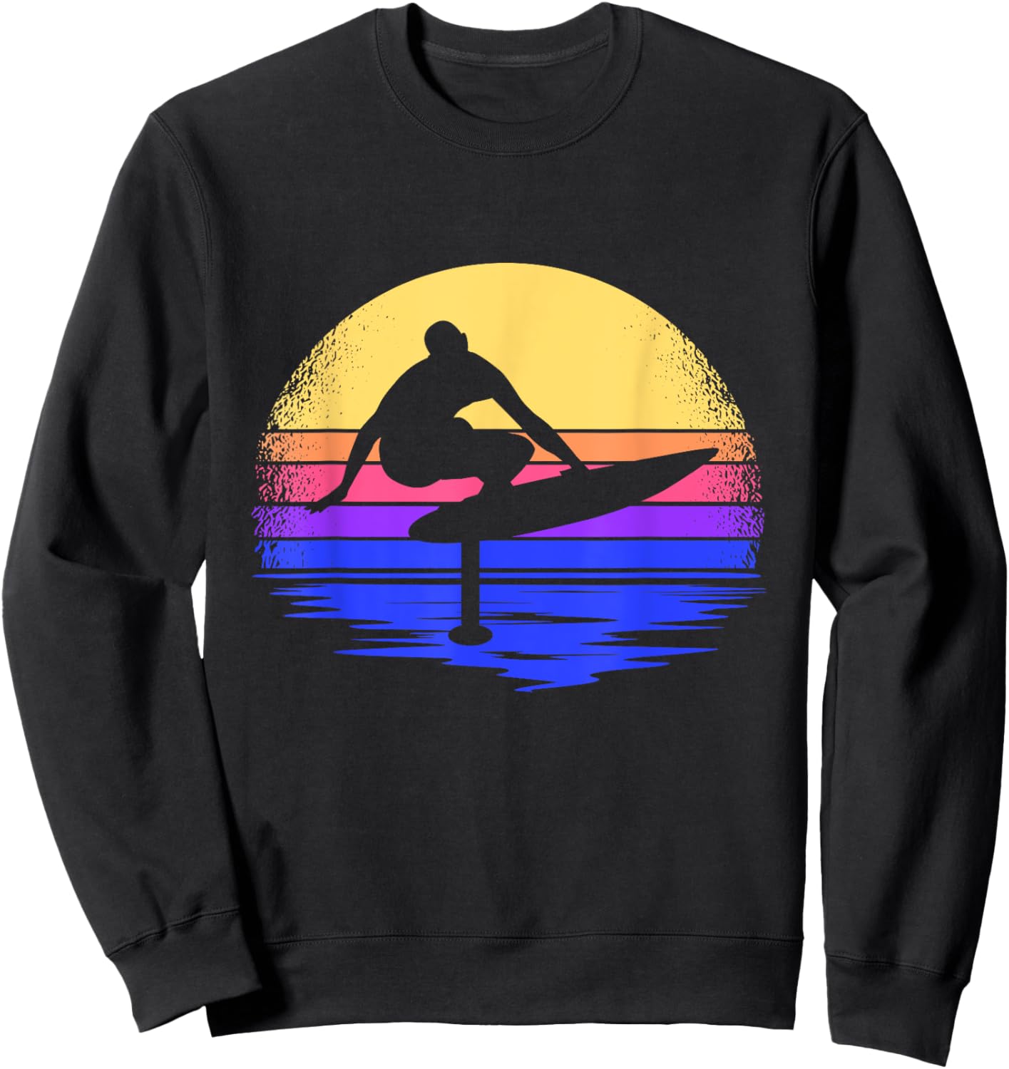 Hydrofoil Surf Foiling Foil Surfing Sweatshirt - Sweatshirt | Black
