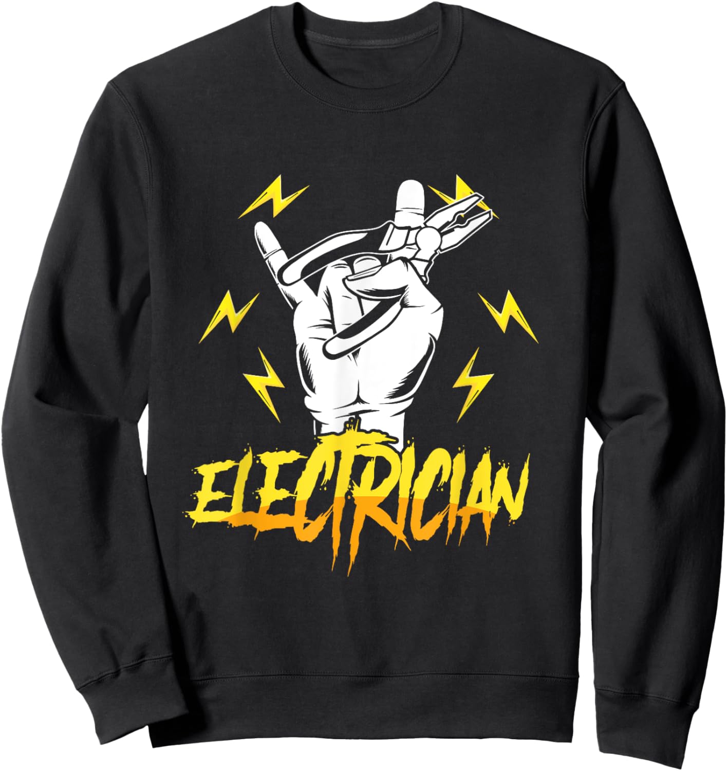 Electrician Electricity Voltage Lineman Craftsman Lineworker Sweatshirt - Sweatshirt | Black