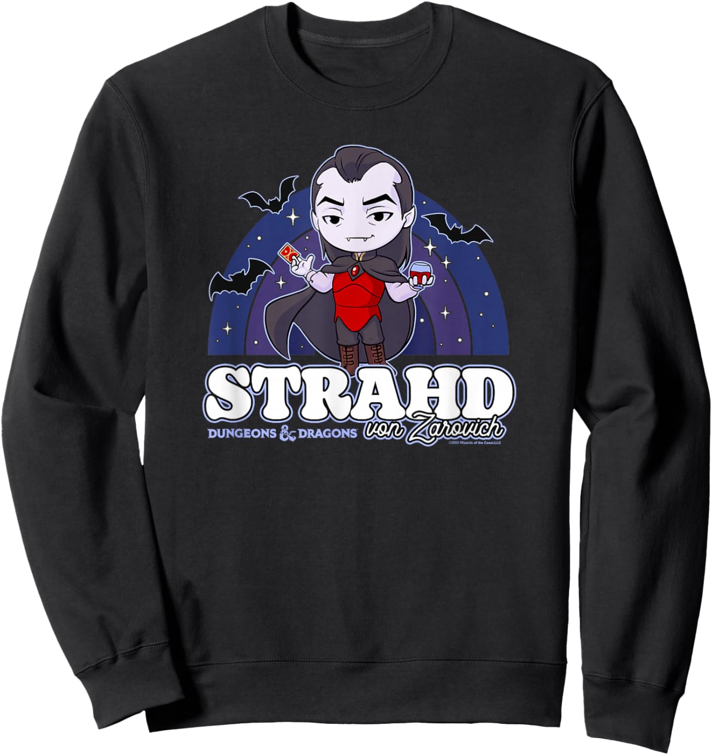 Dungeons & Dragons Strahd Von Zarovich Pride Rainbow Sweatshirt - Sweatshirt | Black