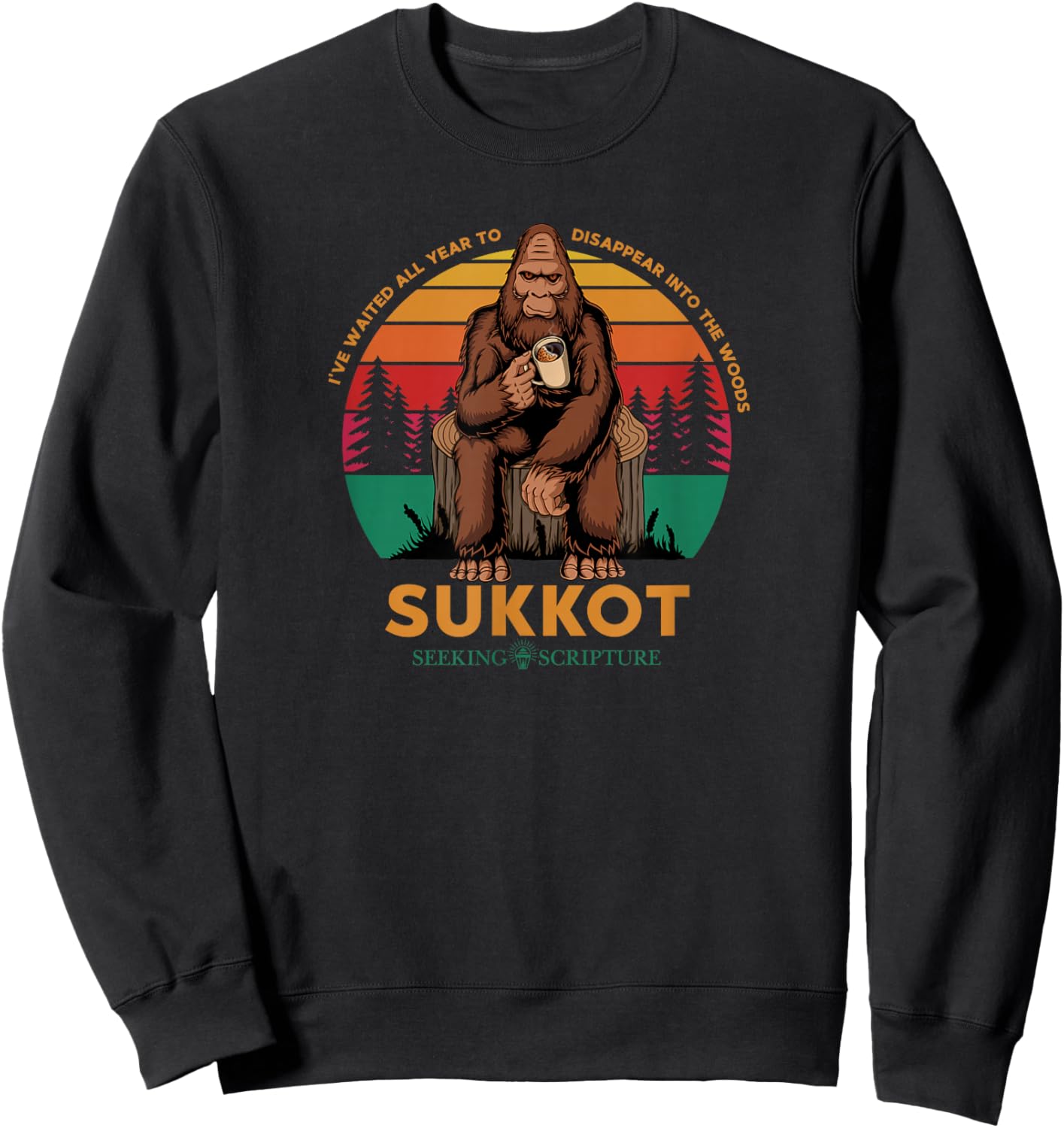 I've Waited All Year For Sukkot Sweatshirt - Sweatshirt | Black