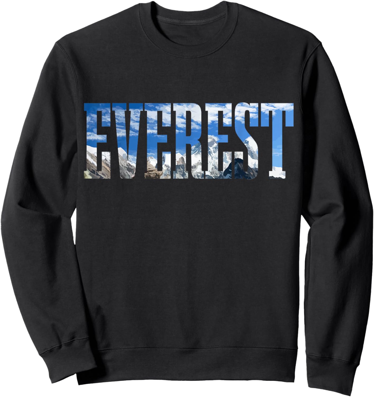 Mount Everest Expidition Mt Mountaineers Sweatshirt - Sweatshirt | Black
