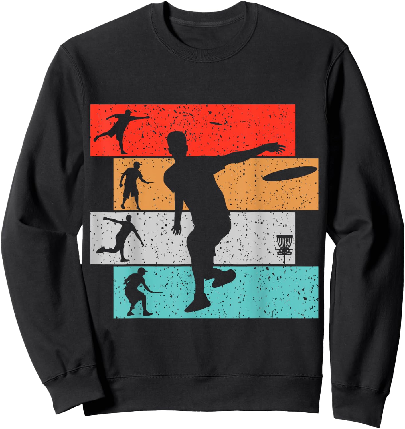 Disc Golf Frisbee Boys Kids Sweatshirt - Sweatshirt | Black