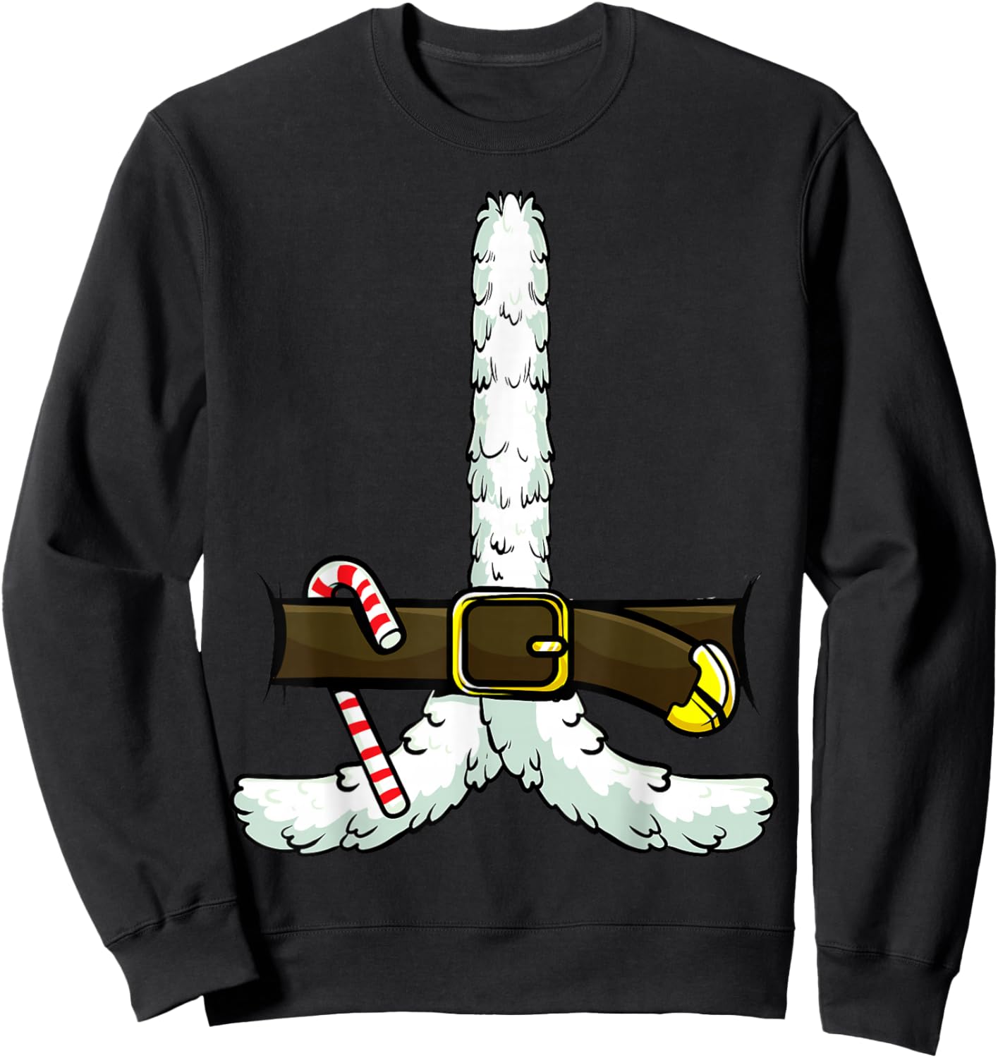 Santa Claus Costume Novelty Christmas Matching Men Women Kid Sweatshirt - Sweatshirt | Black