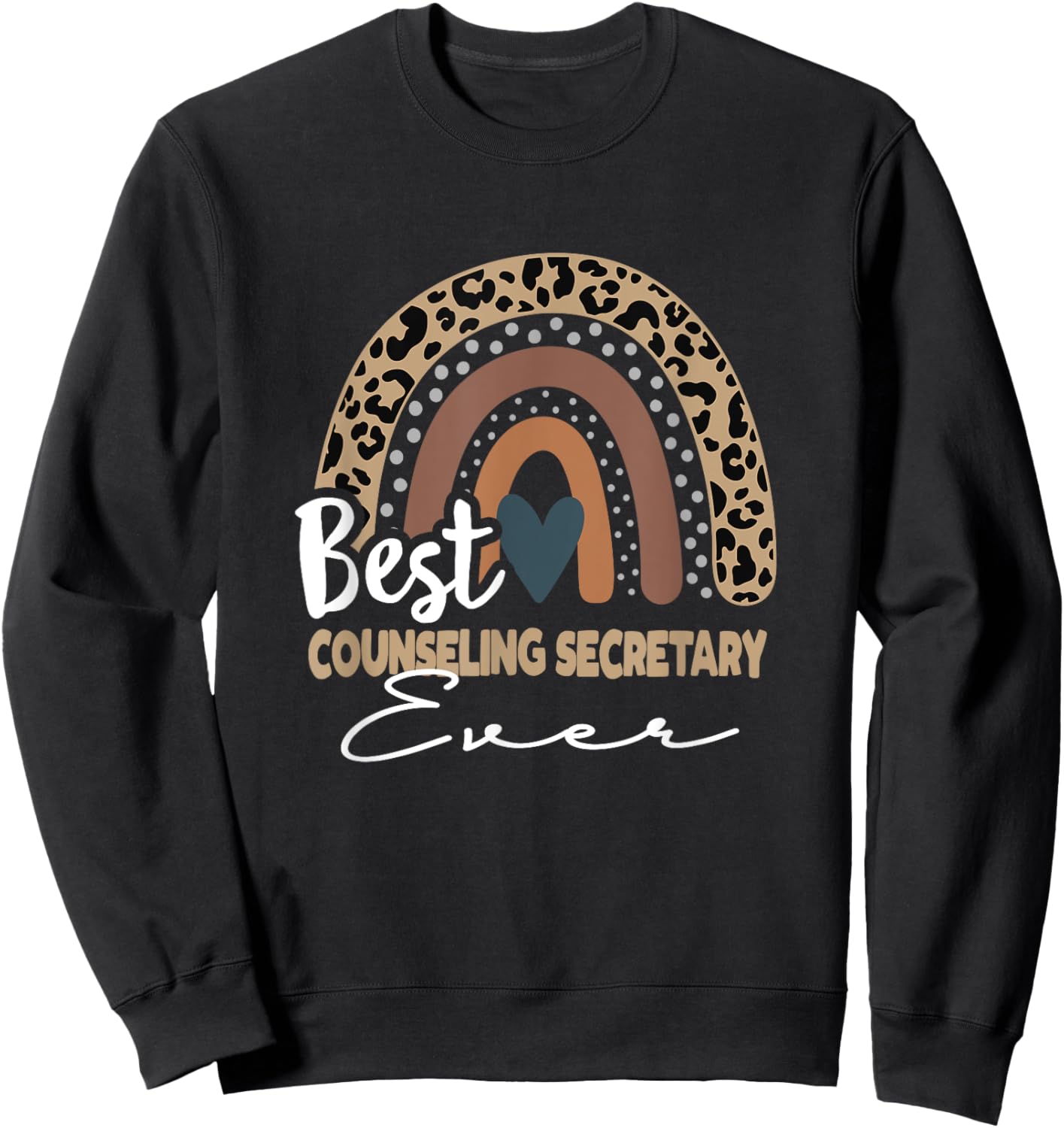 Back To School Boho Rainbow, counseling secretary Sweatshirt - Sweatshirt | Black