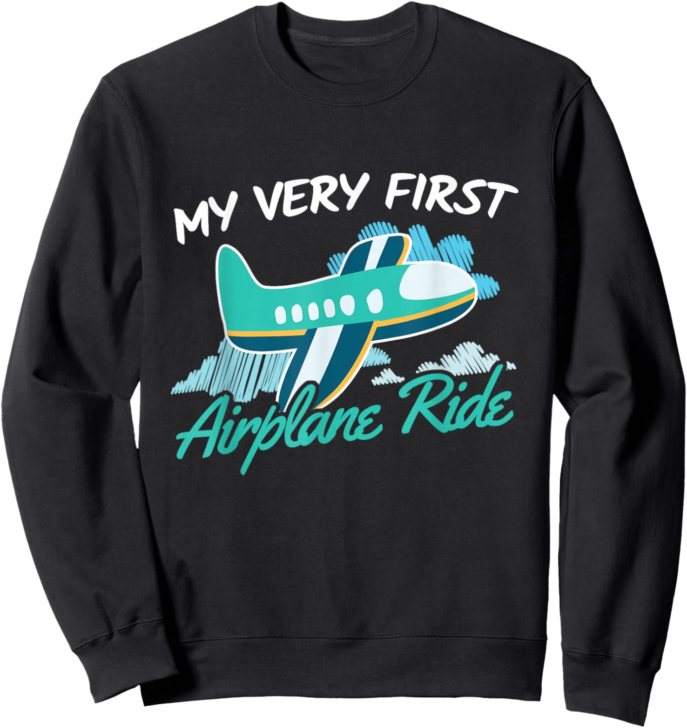 My very first Plane Ride Sweatshirt - Sweatshirt | Black