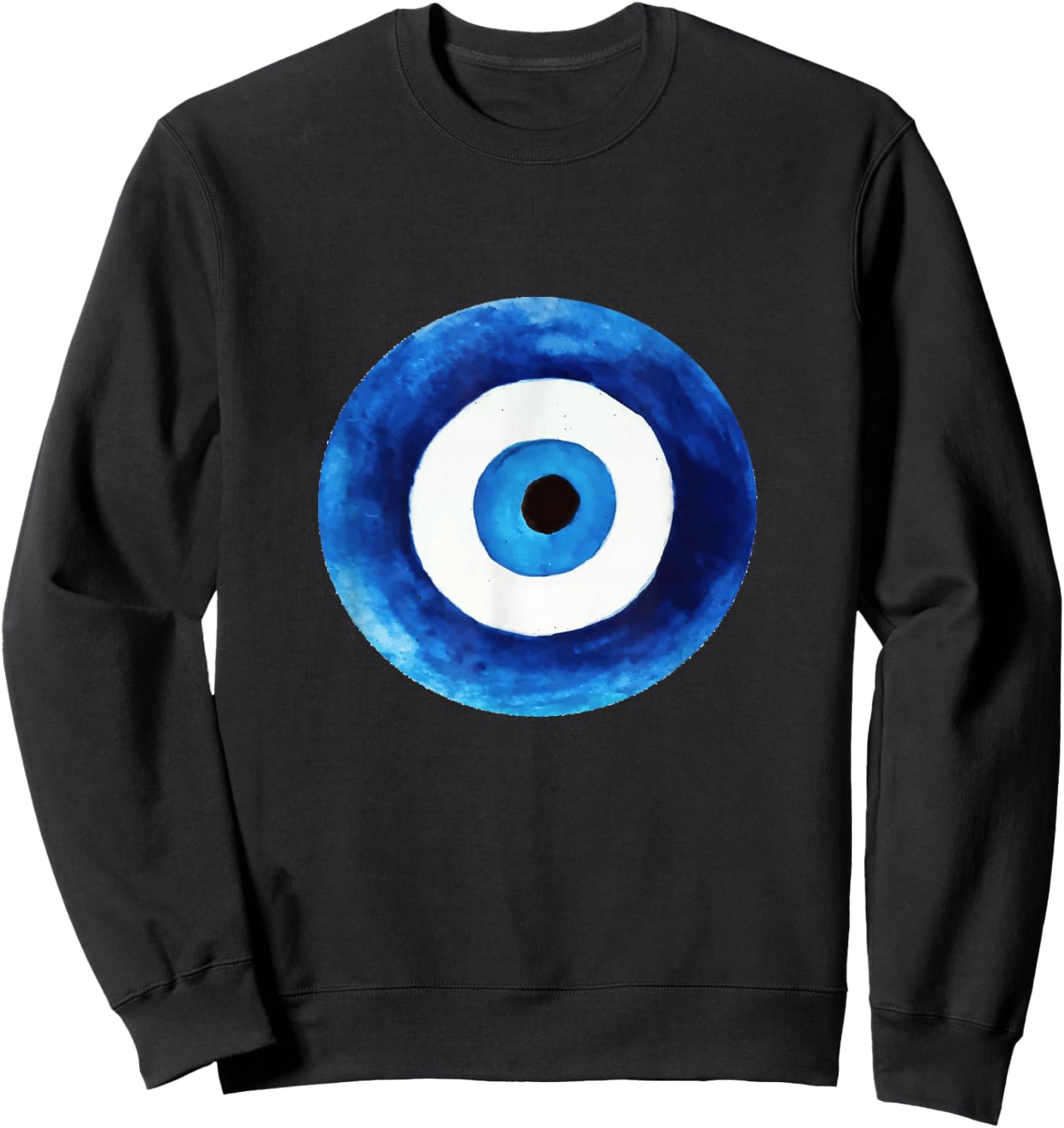 Nazar Mati Evil Eye Curse Protection Seeing Eyes Evil Eye Sweatshirt - Sweatshirt | Black