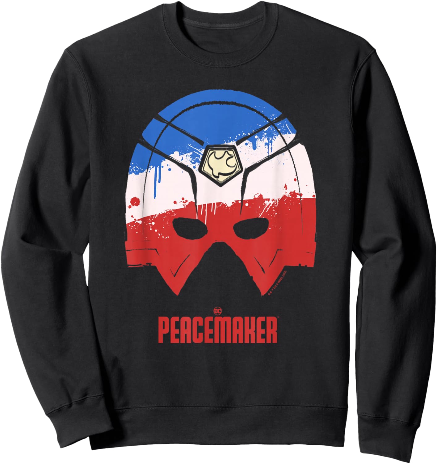Peacemaker Americana Painted Helmet Sweatshirt - Sweatshirt | Black