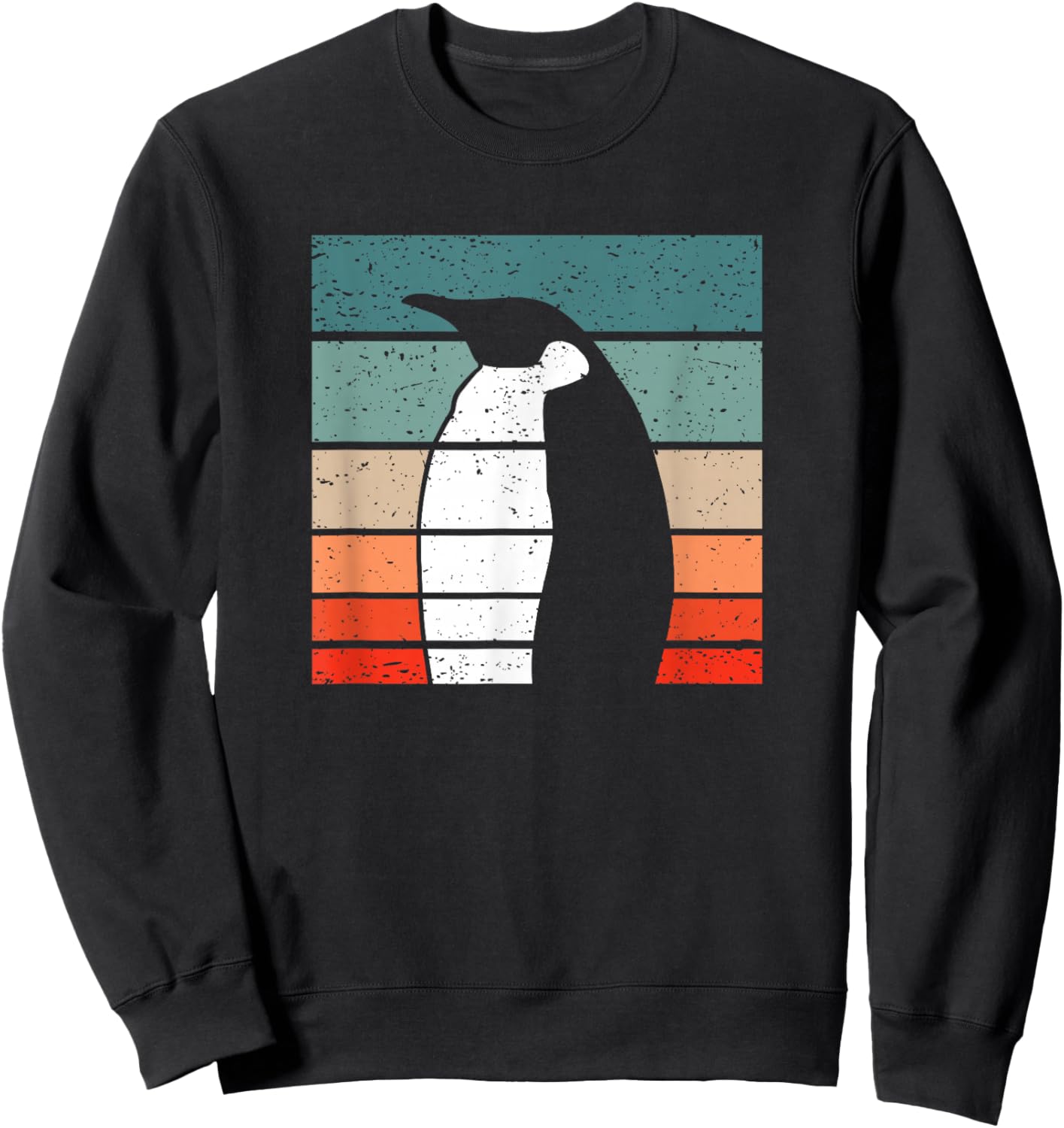 Penguin Retro Style Vintage Sweatshirt - Sweatshirt | Black