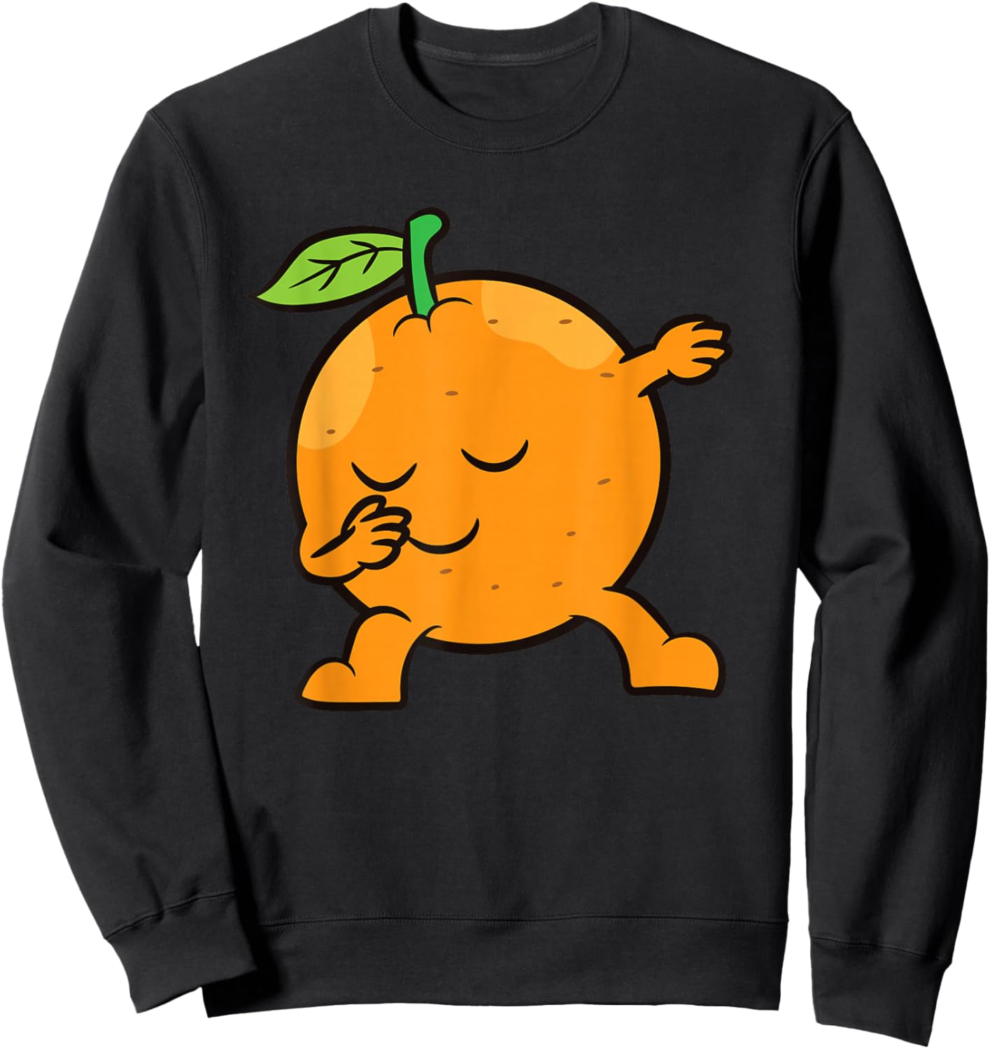 Orange Dabbing Orange Fruit Love Oranges Sweatshirt - Sweatshirt | Black