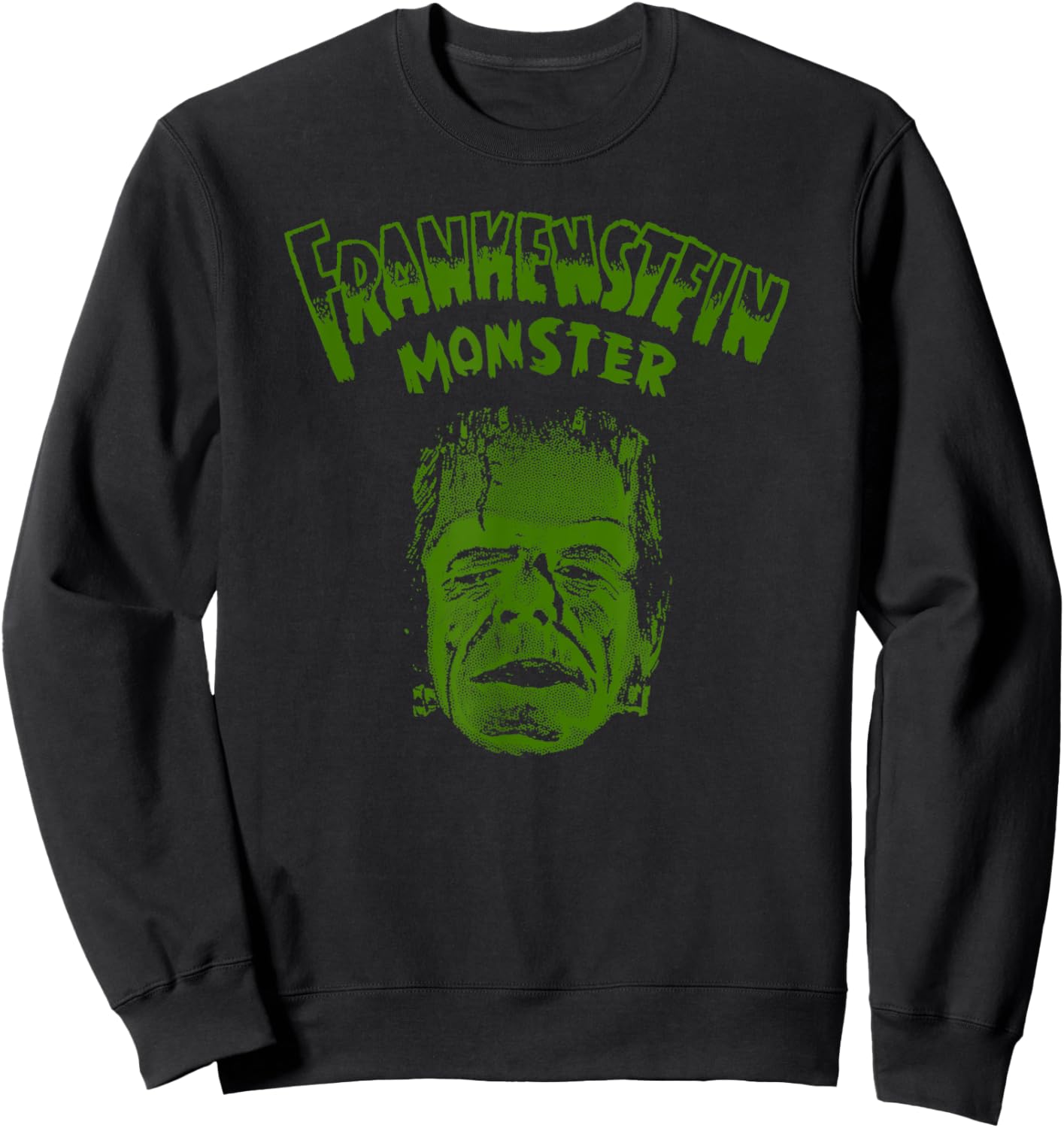 Classic Horror Movie Monsters-Vintage Frankenstein Monster Sweatshirt - Sweatshirt | Black