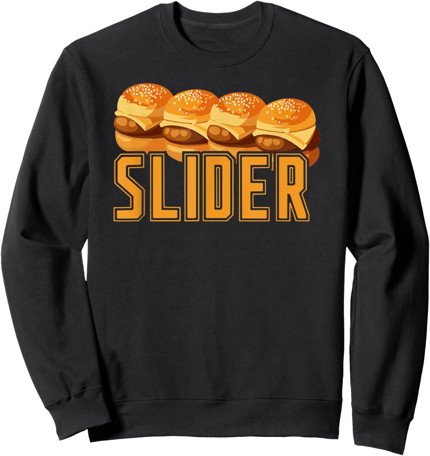 Burger slider meat eater bbq grilling Gift couples Sweatshirt - Sweatshirt | Black