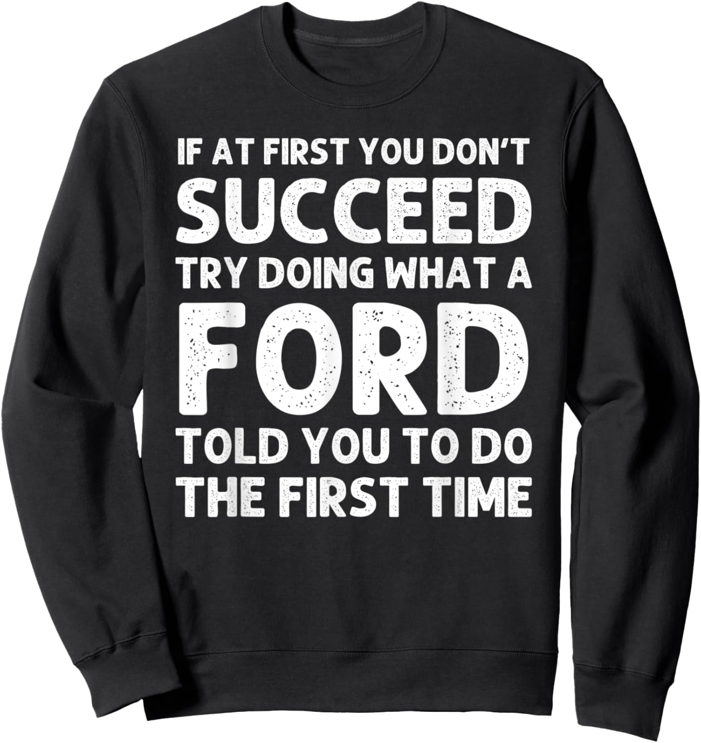 FORD Funny Surname Family Tree Birthday Reunion Idea Sweatshirt - Sweatshirt | Black
