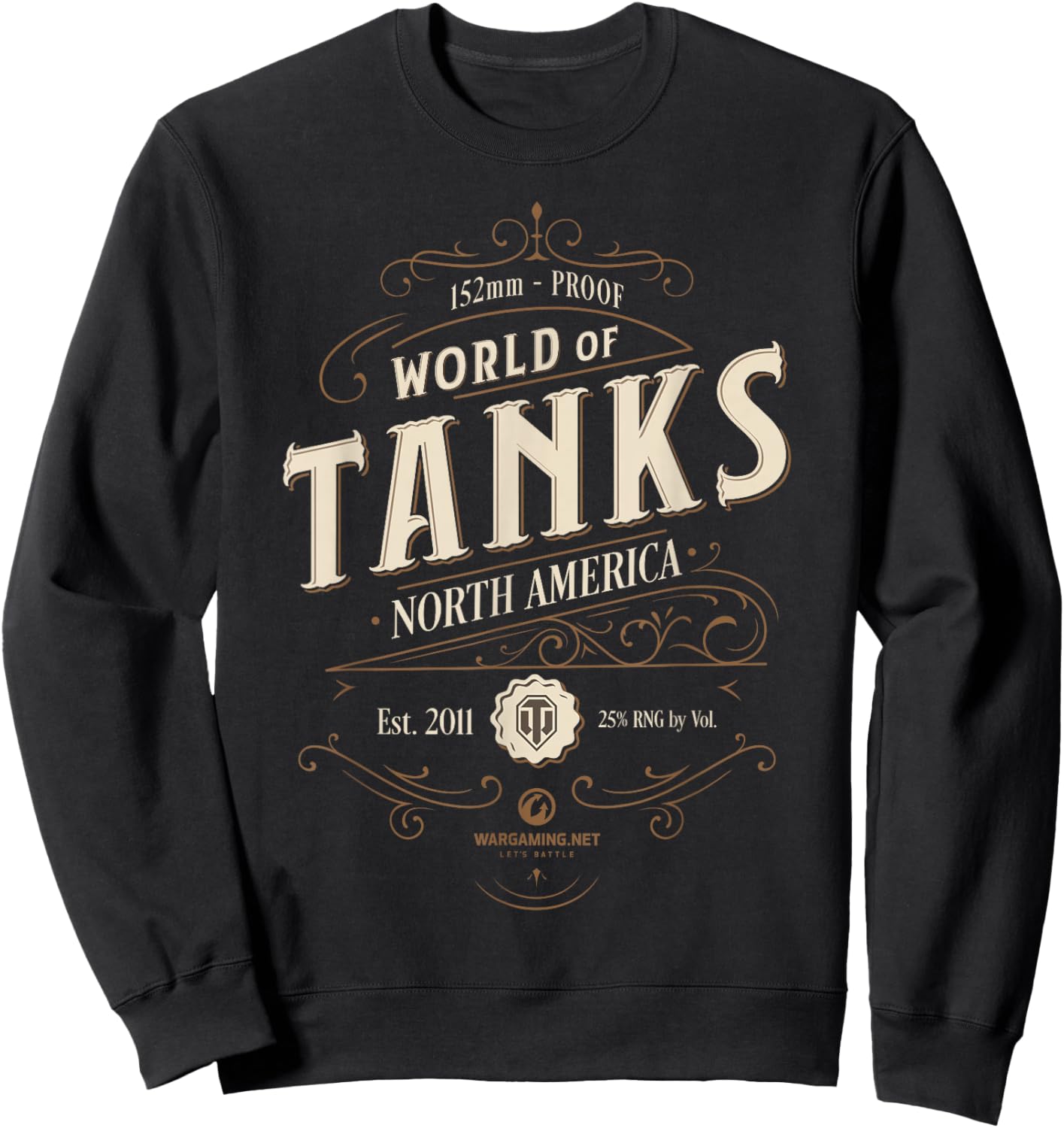 World of Tanks Vintage Label (Light) Sweatshirt - Sweatshirt | Black