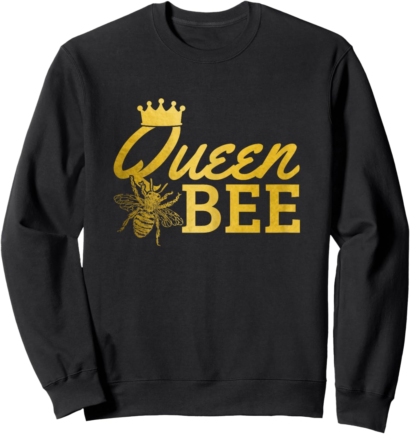 Queen Bee Beekeeper Beekeeping Vintage Funny Cute Girls Bee Sweatshirt - Sweatshirt | Black